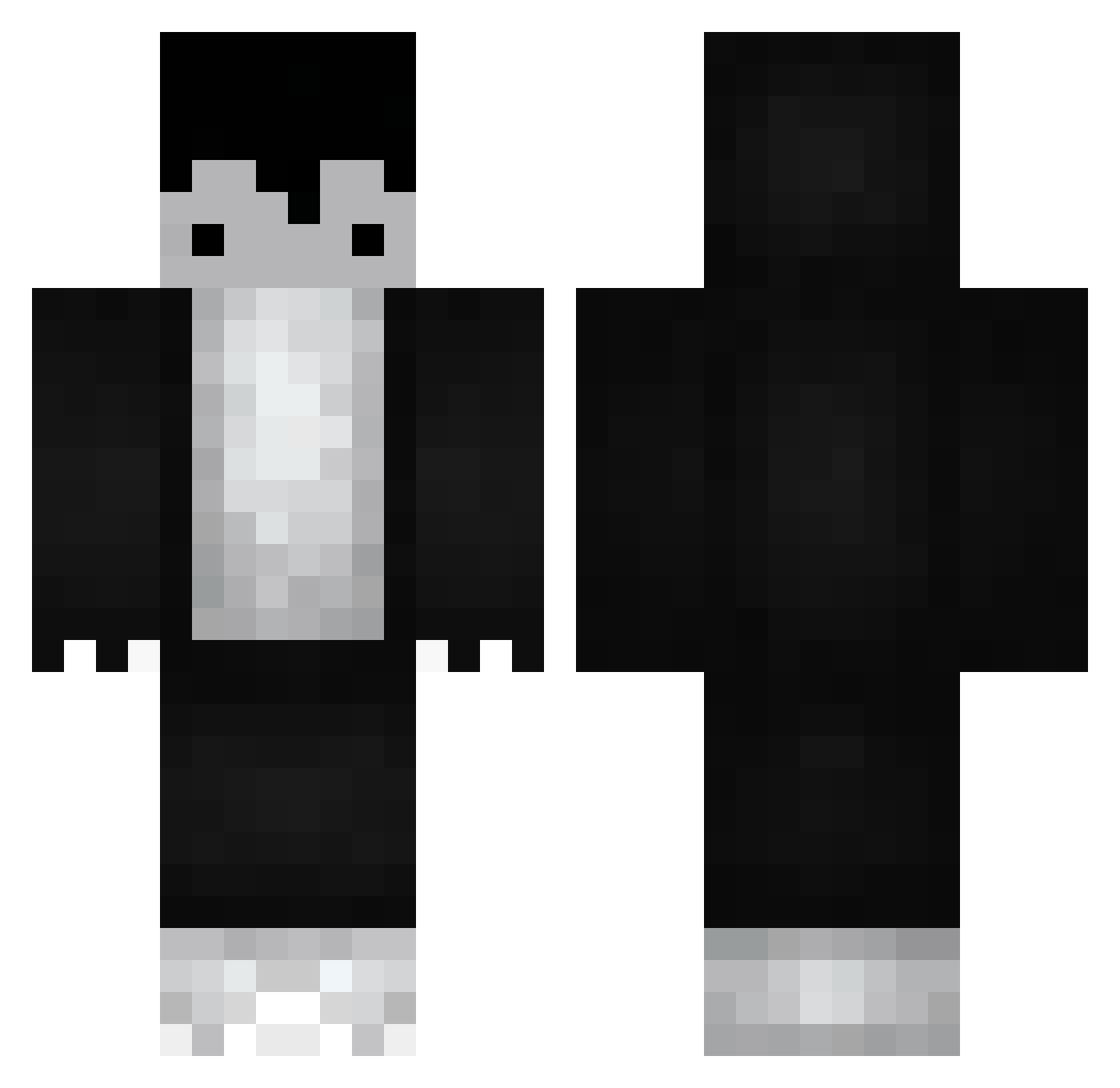 Kesang Minecraft skin, front and back view