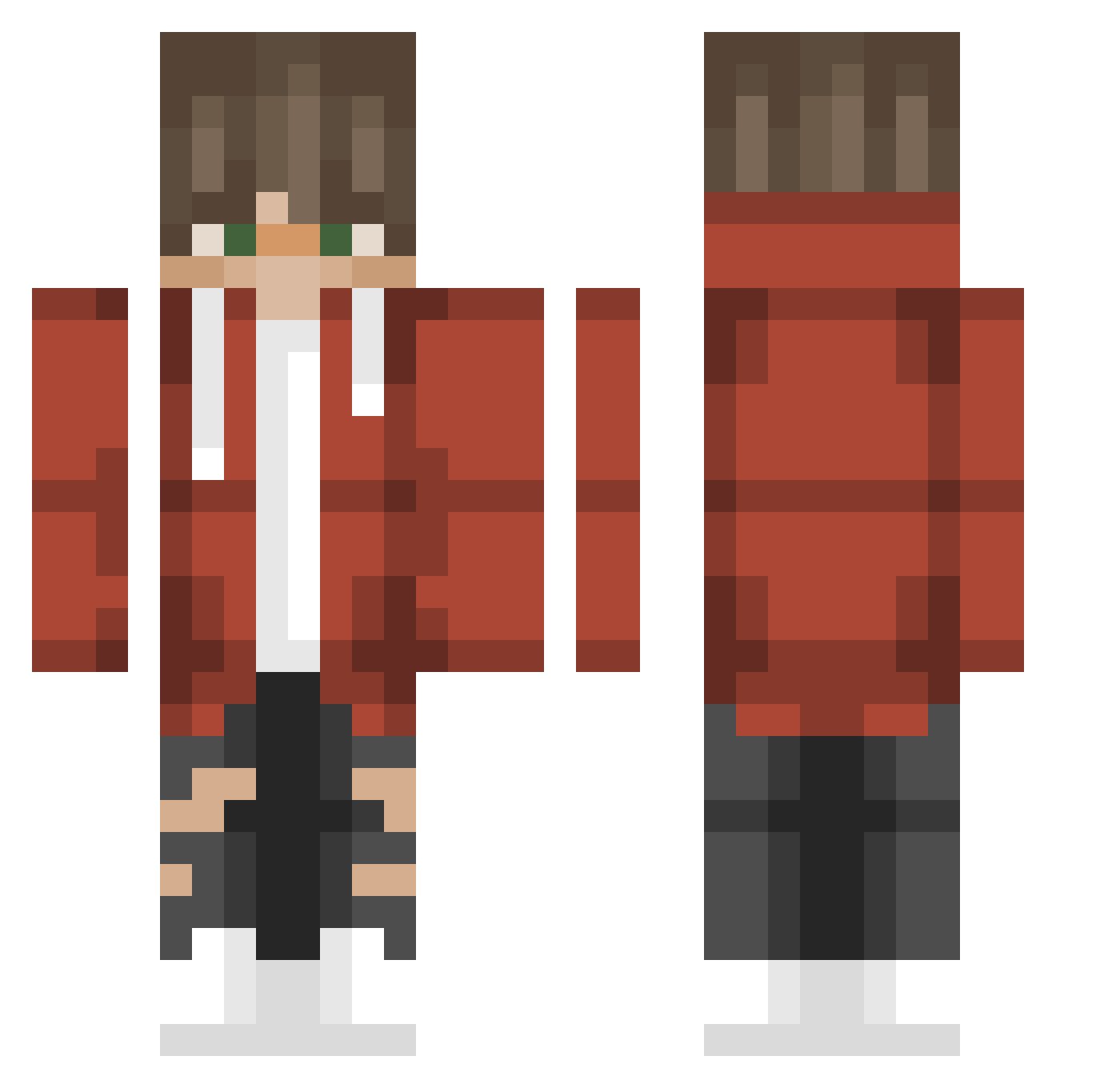 Wxnder_frxnco Minecraft skin, front and back view