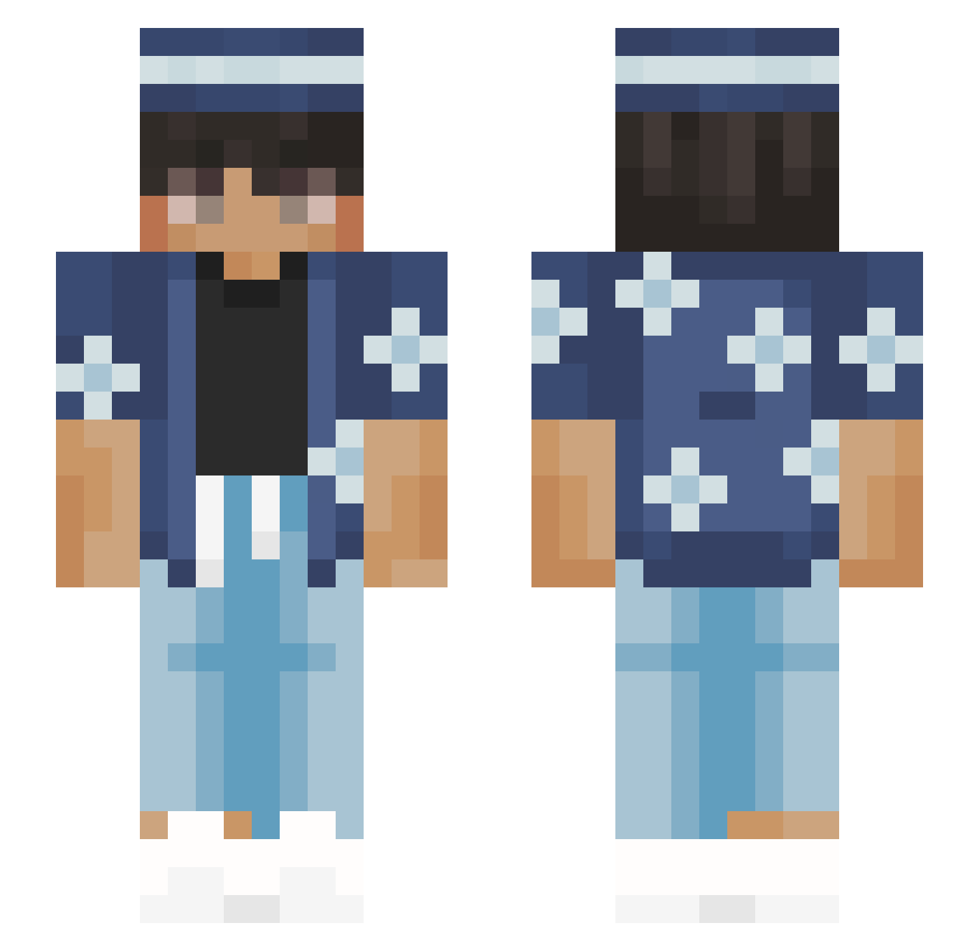 FurkanOlmez Minecraft skin, front and back view