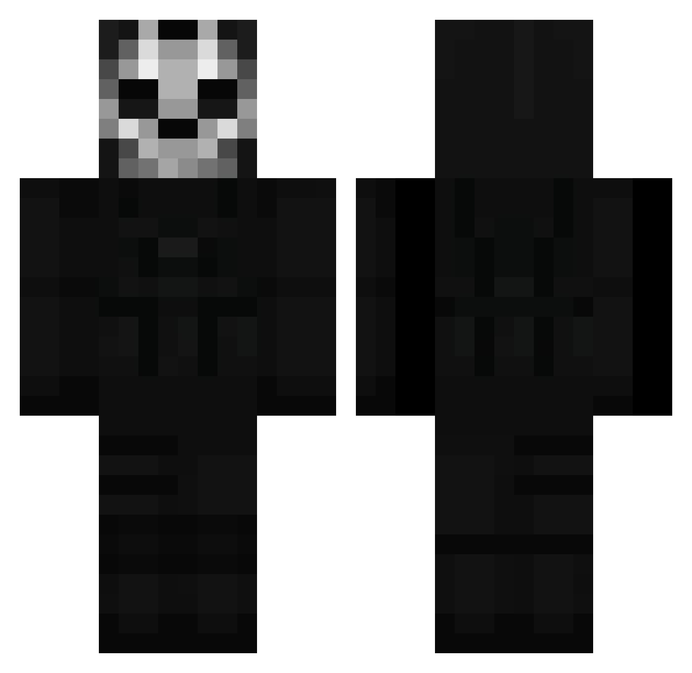 Vitoleonn Minecraft skin, front and back view