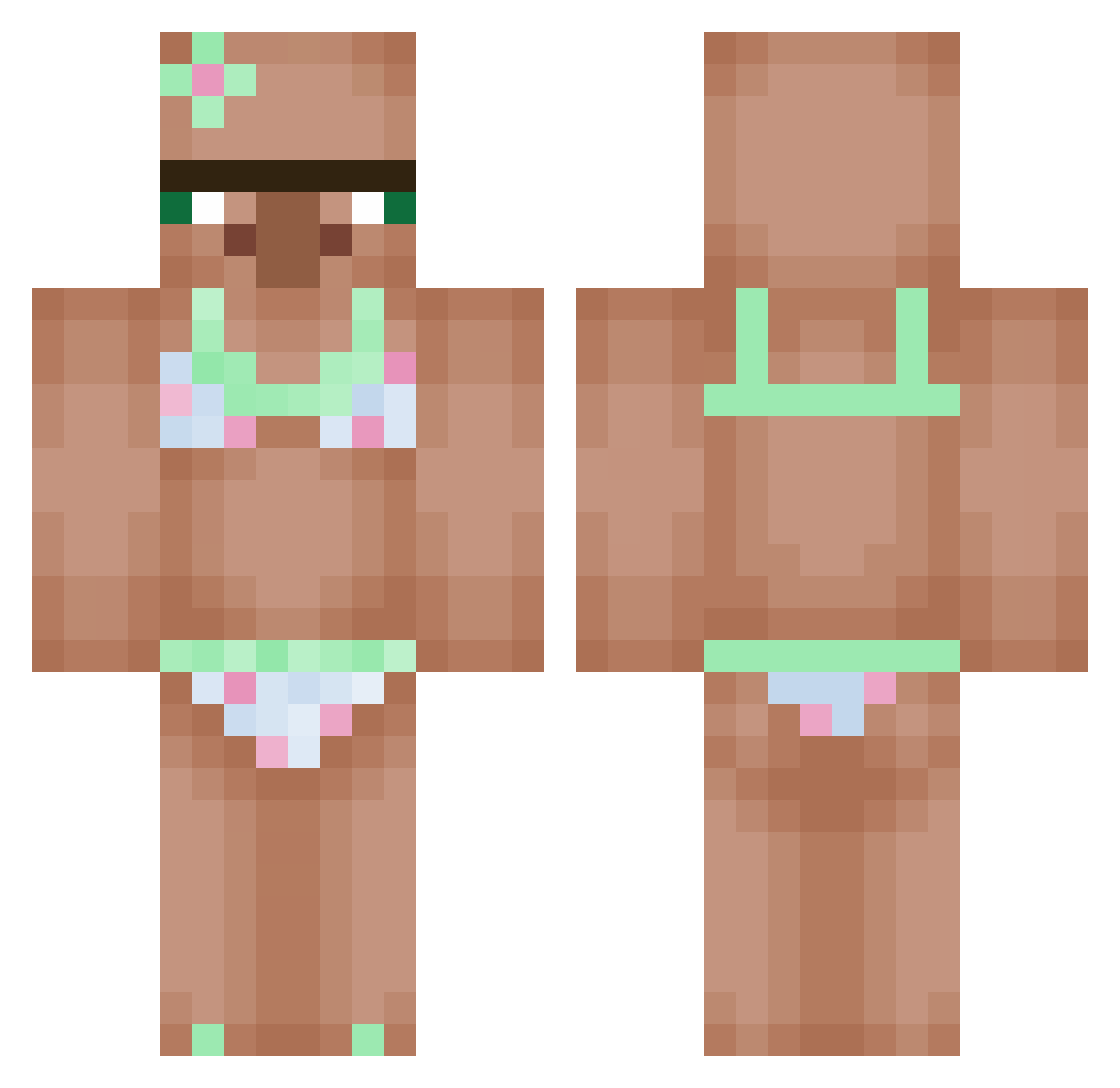 Gejm_Masta Minecraft skin, front and back view