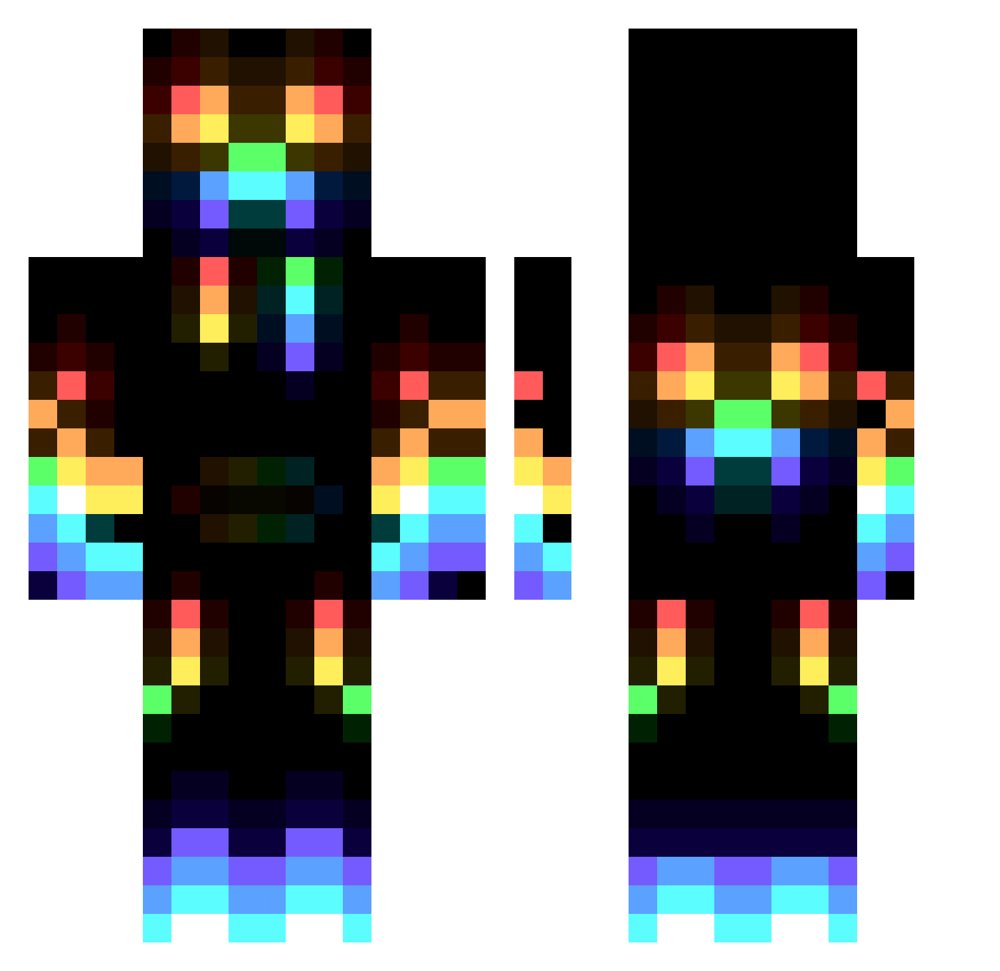 Adrix66_GG Minecraft skin, front and back view