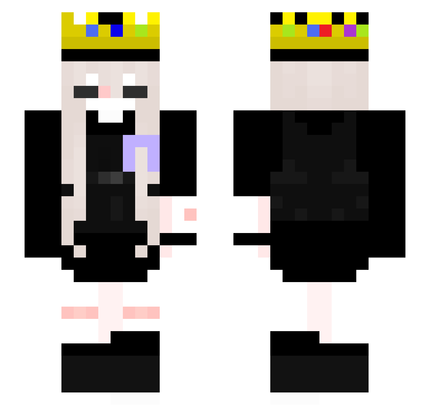 therealhogrider1 Minecraft skin, front and back view