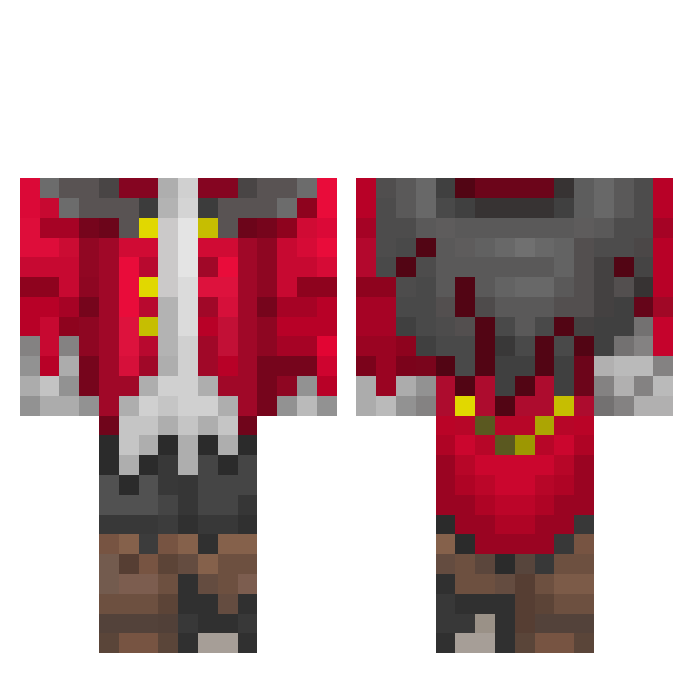 Truffle_King Minecraft skin, front and back view