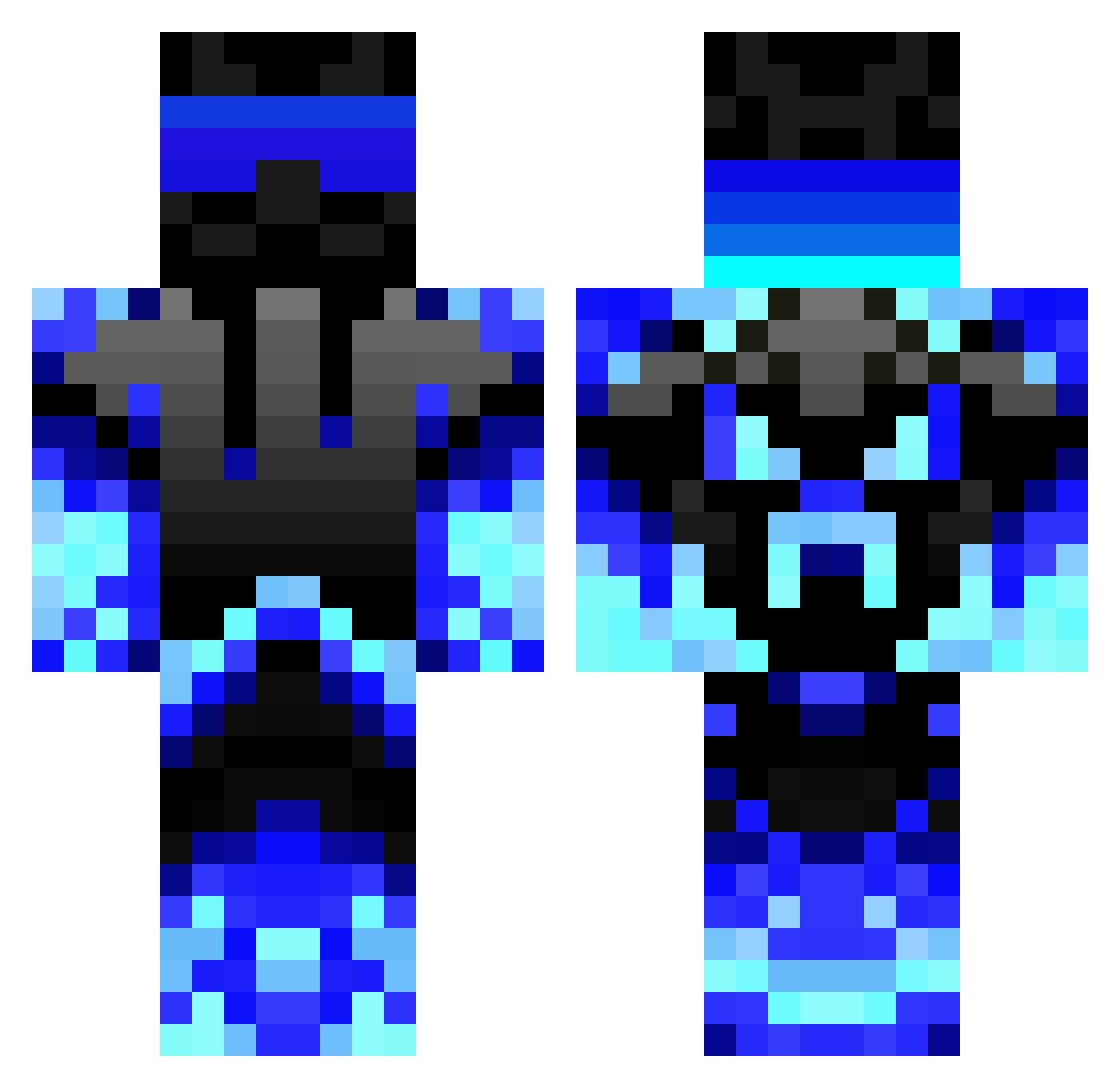 stevenelijah Minecraft skin, front and back view