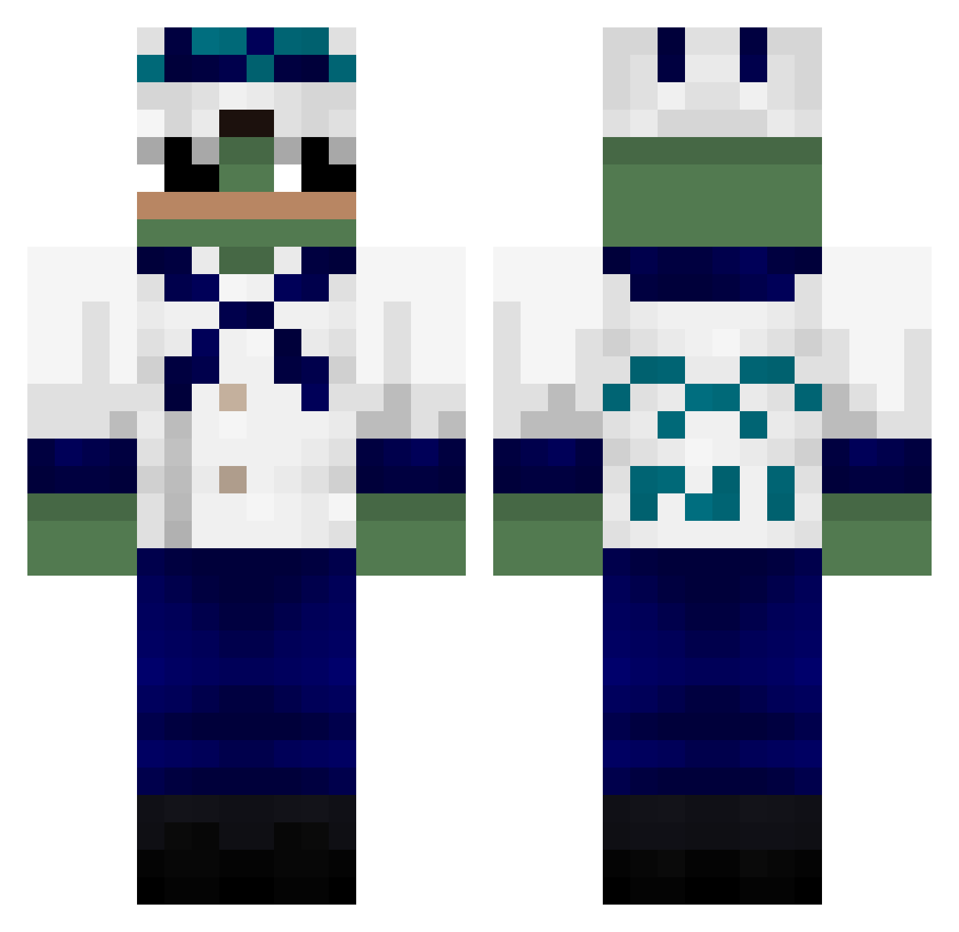 zarox423 Minecraft skin, front and back view