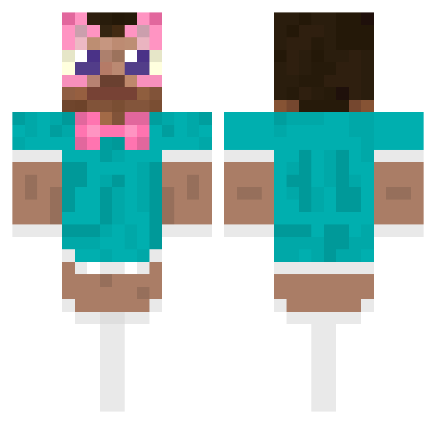 iiiiiiio Minecraft skin, front and back view