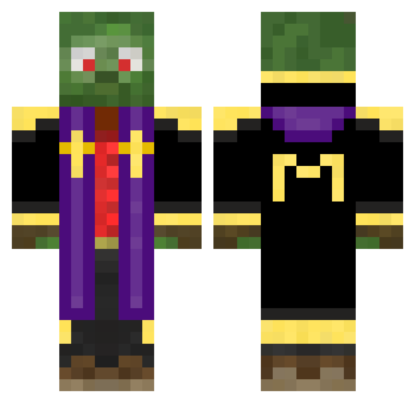 WILLIAM9312 Minecraft skin, front and back view