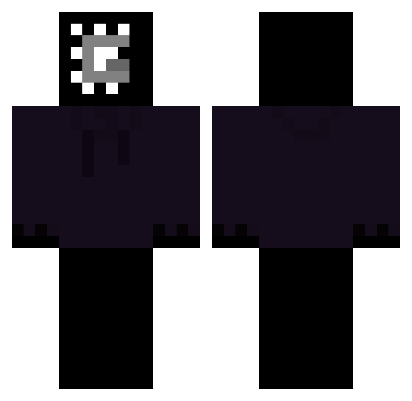 sammurz Minecraft skin, front and back view