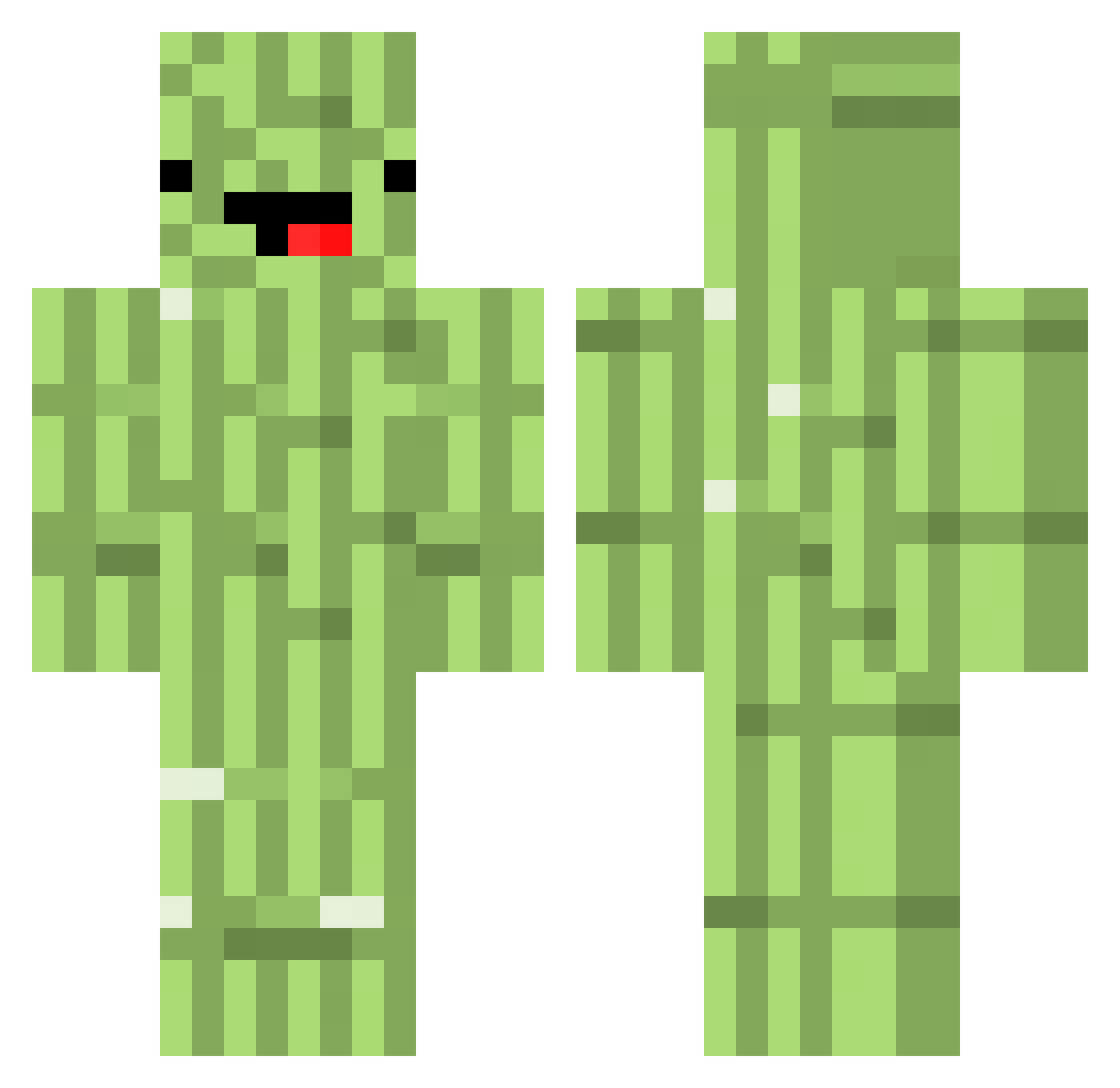 AndyOuO_ Minecraft skin, front and back view