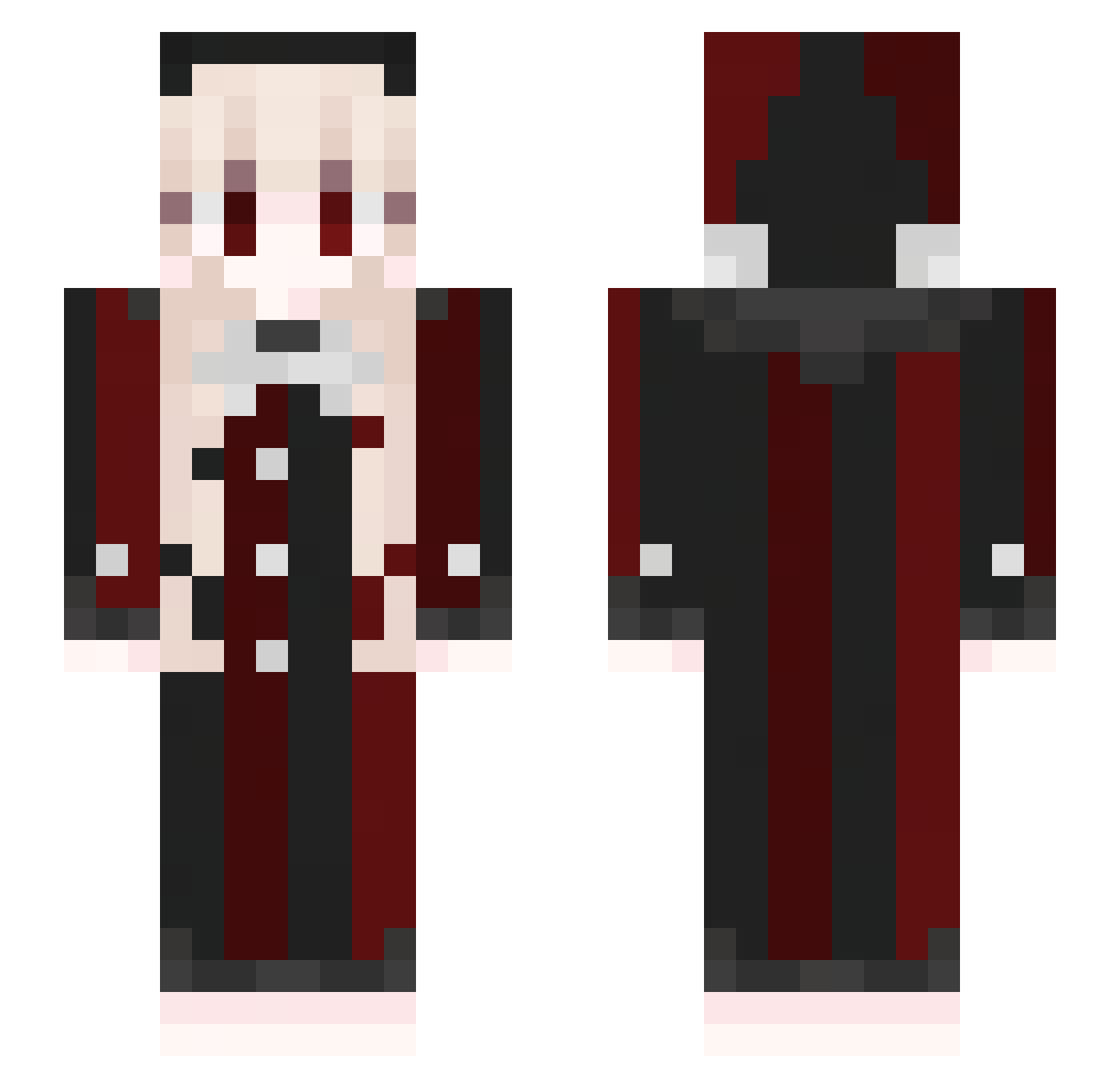 SantinoLr Minecraft skin, front and back view