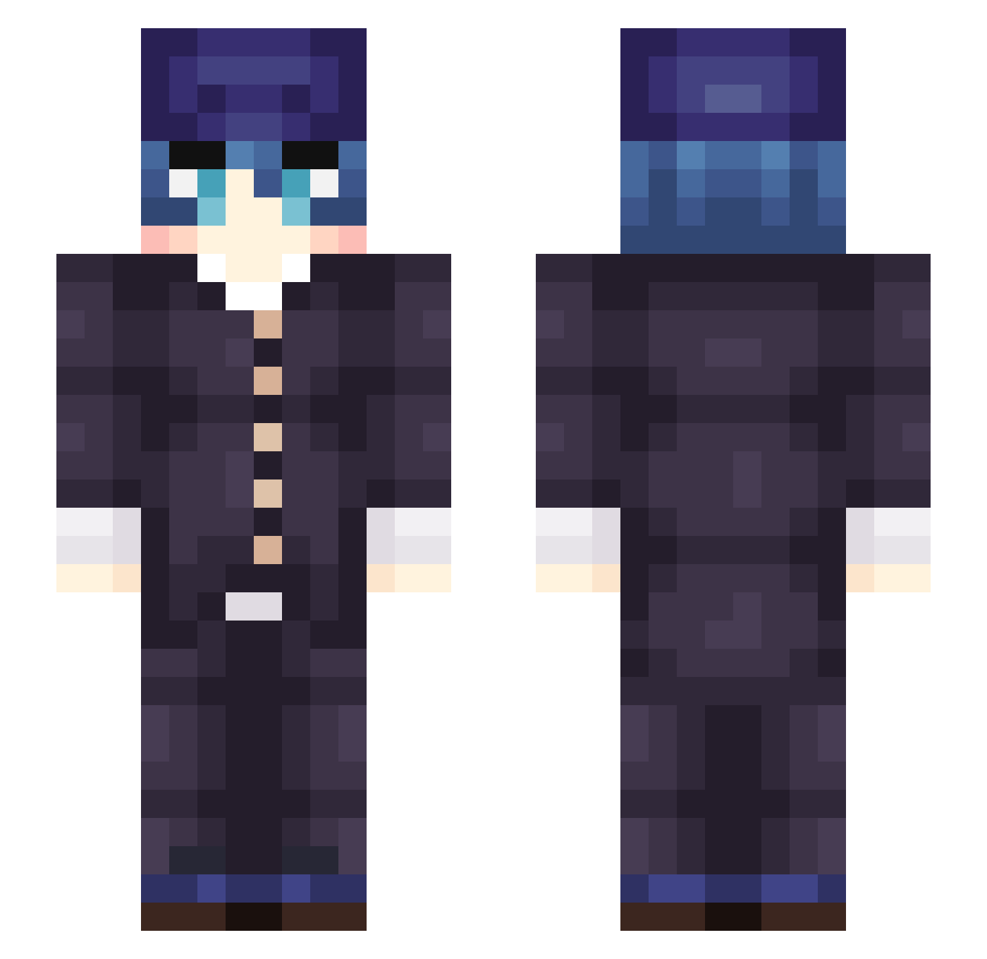 ntntnt_ Minecraft skin, front and back view