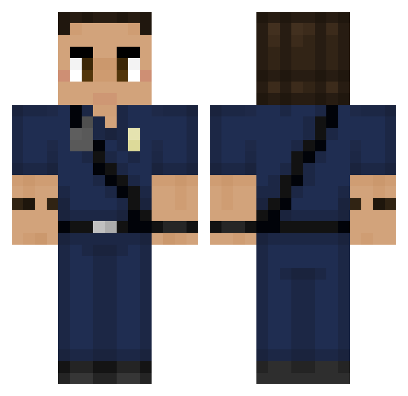 Master_Burglar Minecraft skin, front and back view