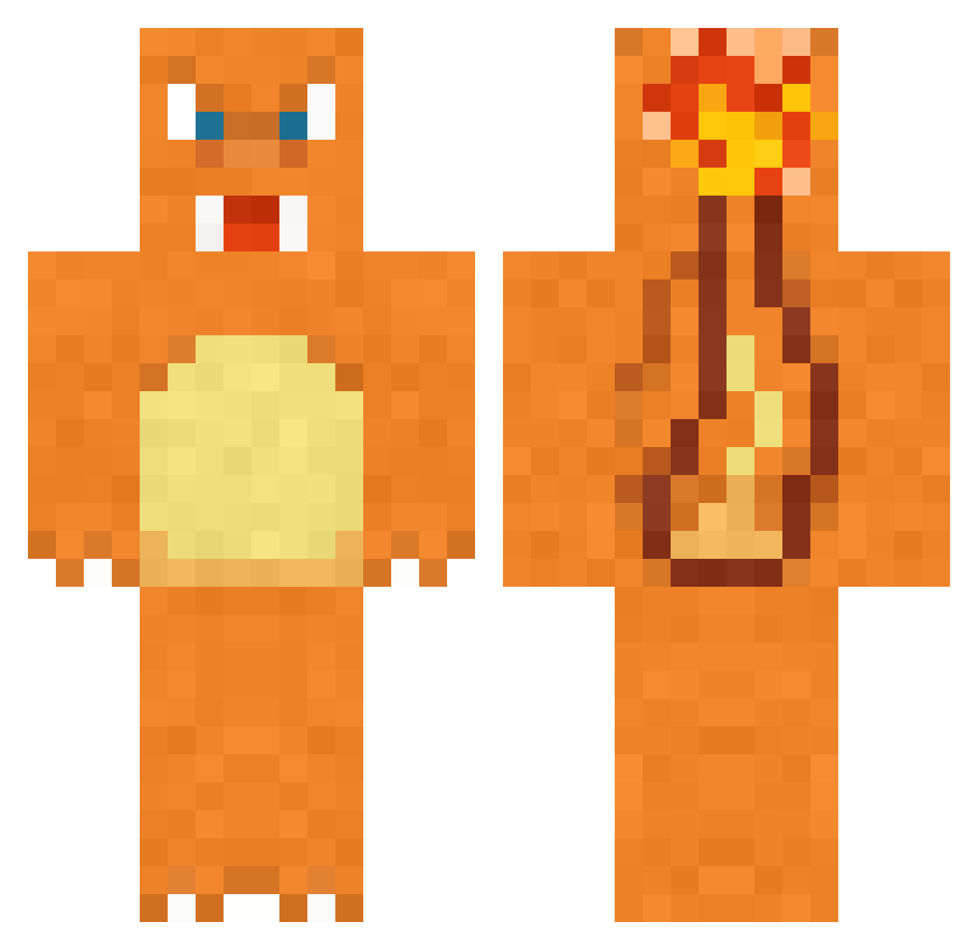 MELHORDOMUNDO_PT Minecraft skin, front and back view