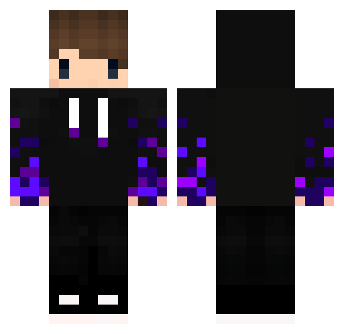 Sha1dowTapyT Minecraft skin, front and back view