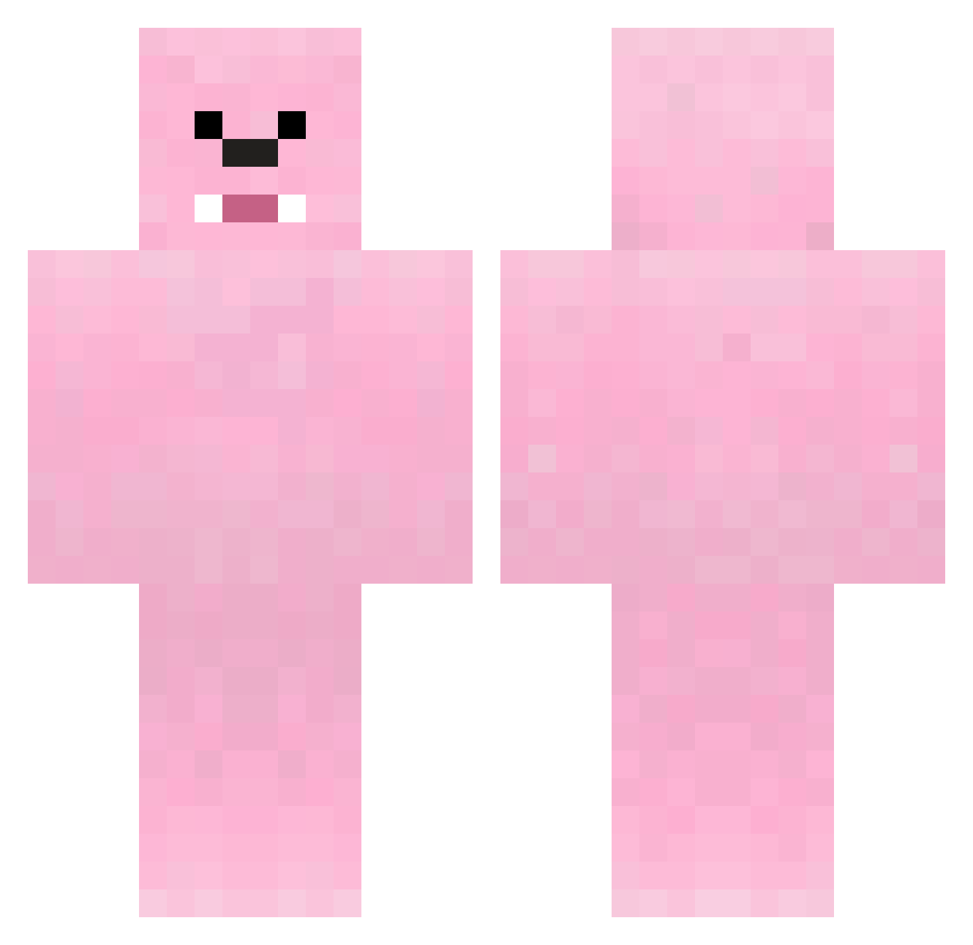 0__5v2 Minecraft skin, front and back view