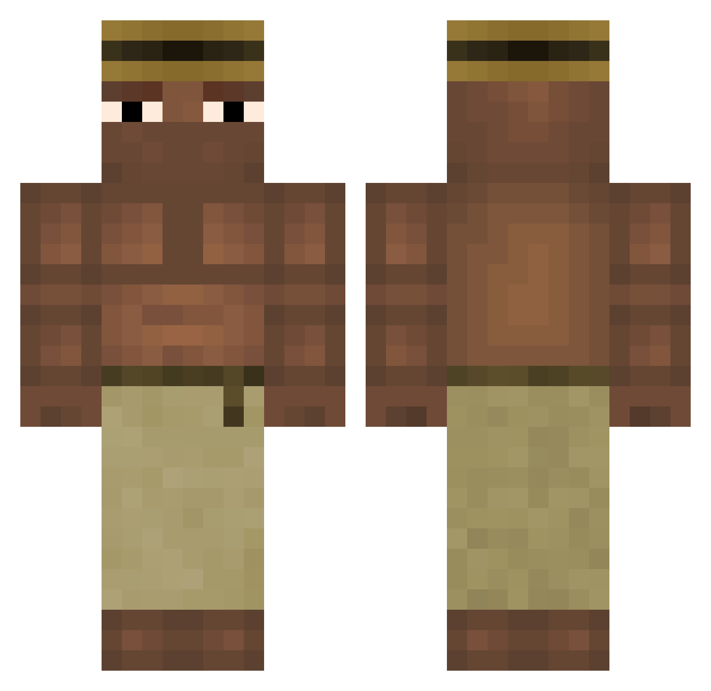 maybe_ur_slave Minecraft skin, front and back view