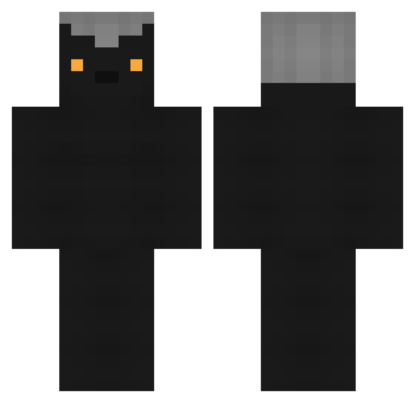 e3f Minecraft skin, front and back view