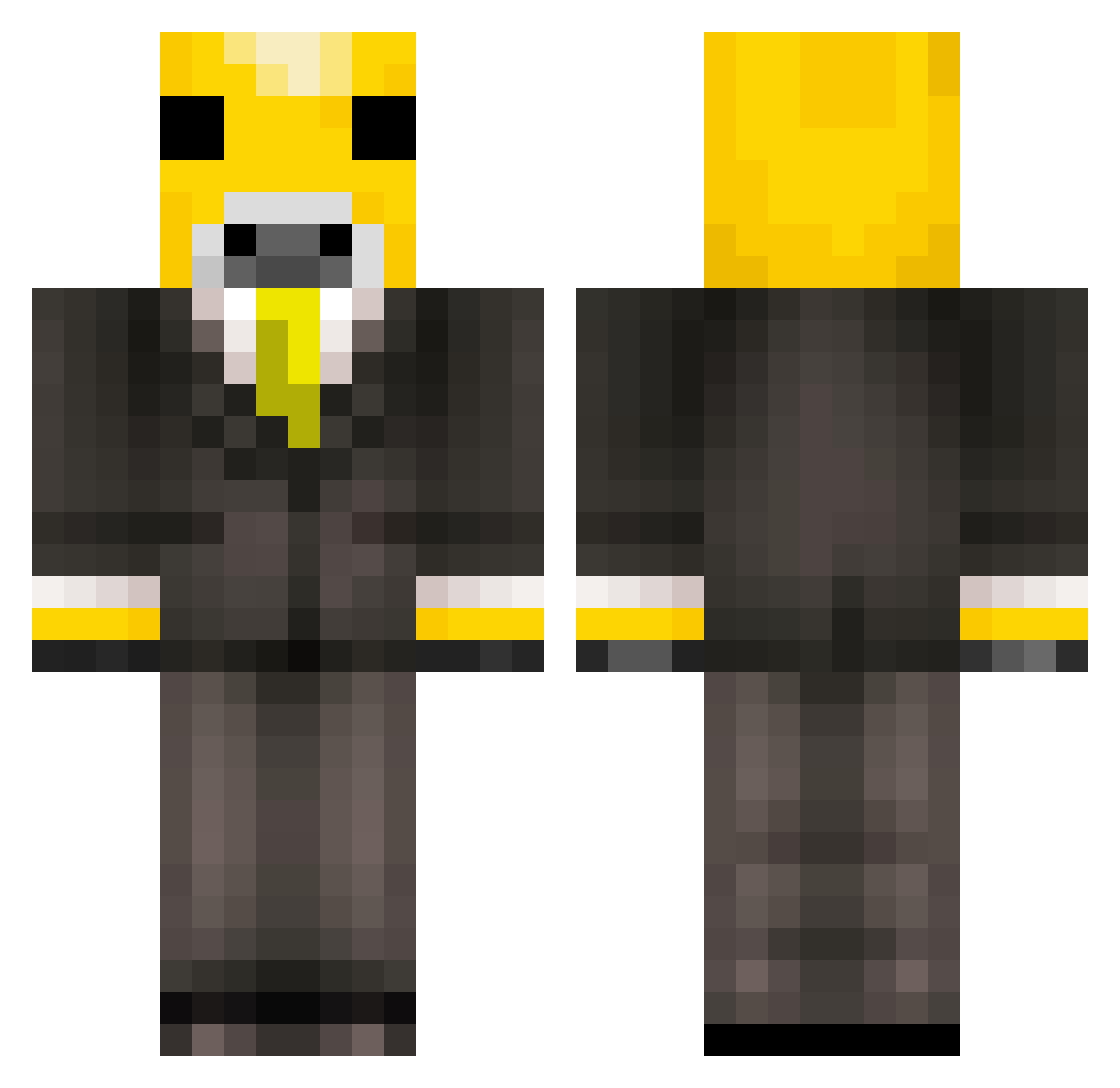 Willebo_ Minecraft skin, front and back view