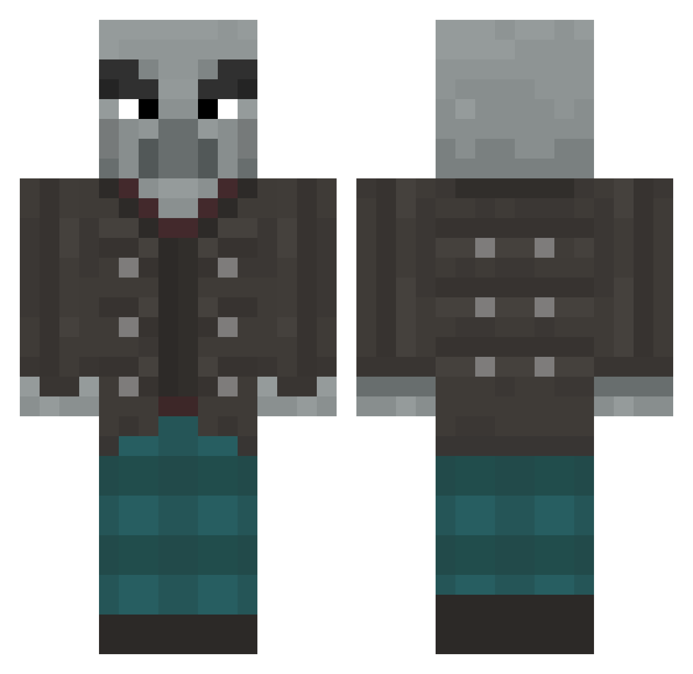 oeomikioeo Minecraft skin, front and back view