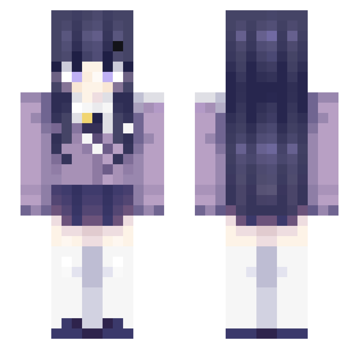HowToKenny Minecraft skin, front and back view