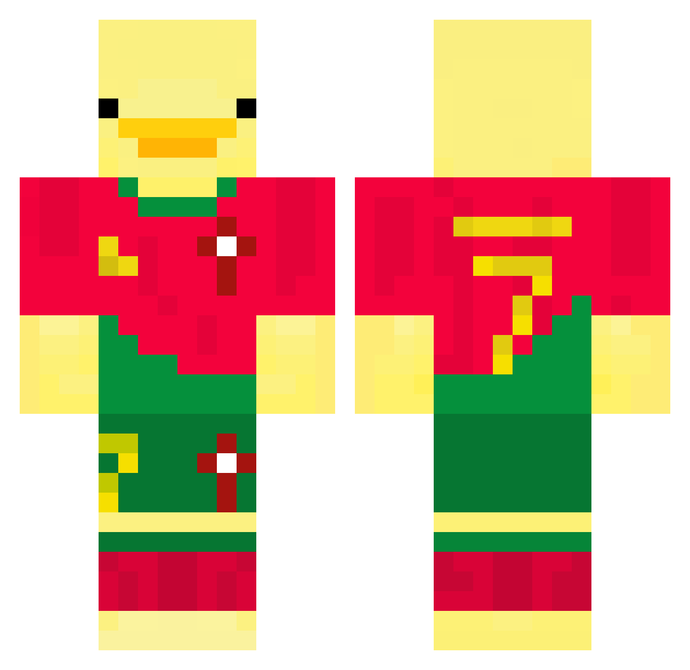 wilq5937 Minecraft skin, front and back view