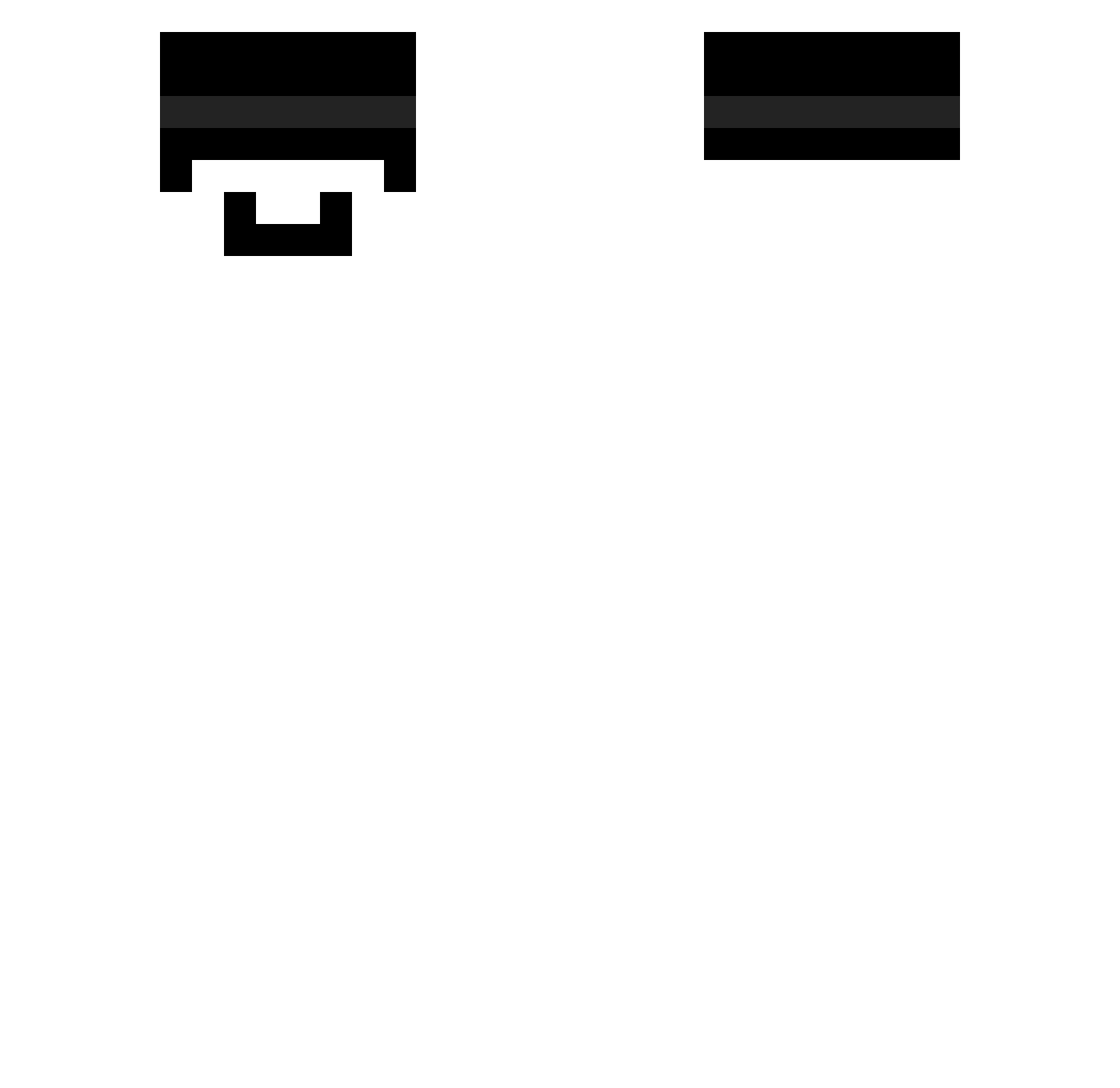 qwyv Minecraft skin, front and back view