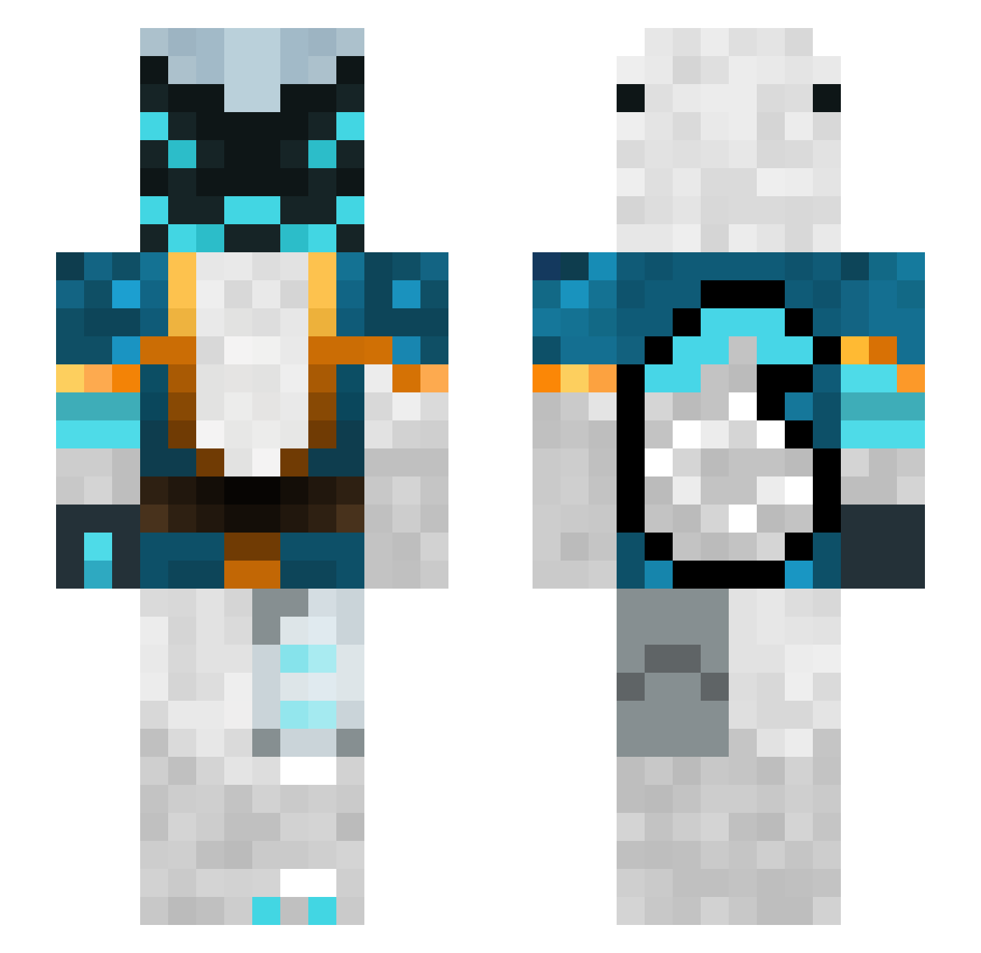 TYLERMICK Minecraft skin, front and back view