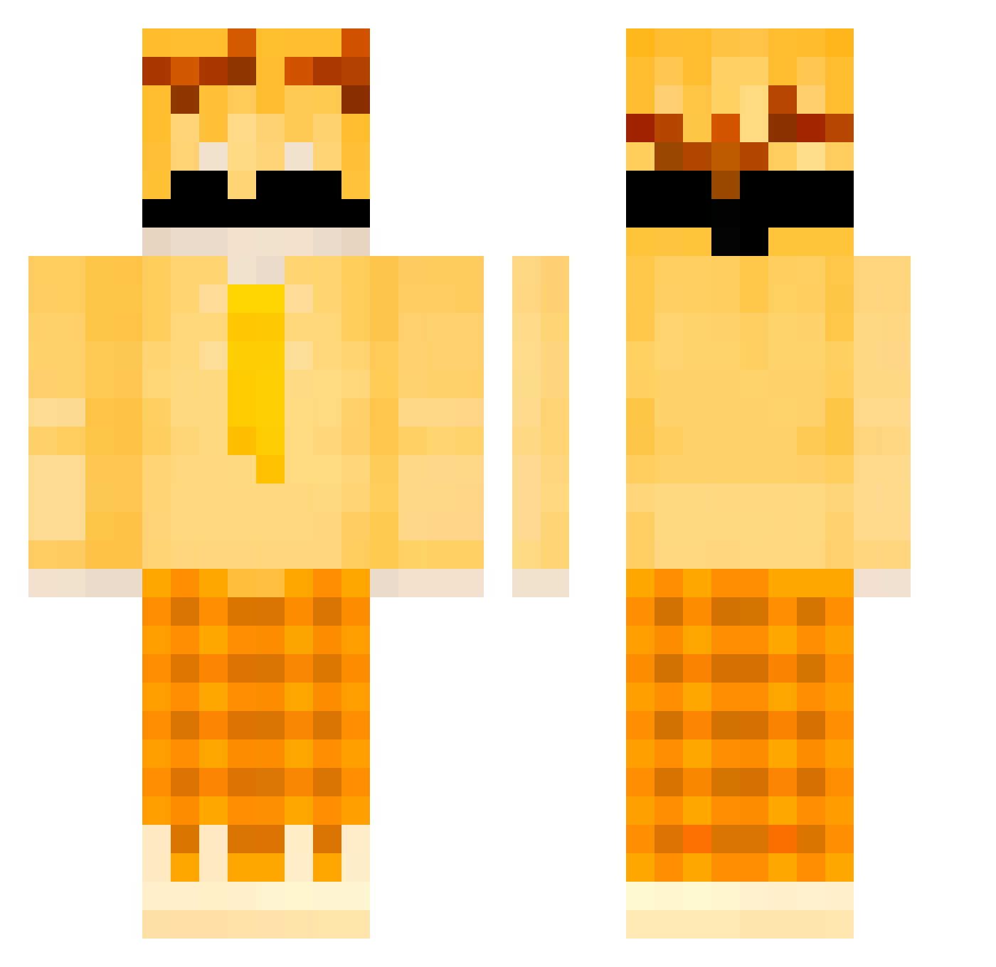 PAroK2015 Minecraft skin, front and back view