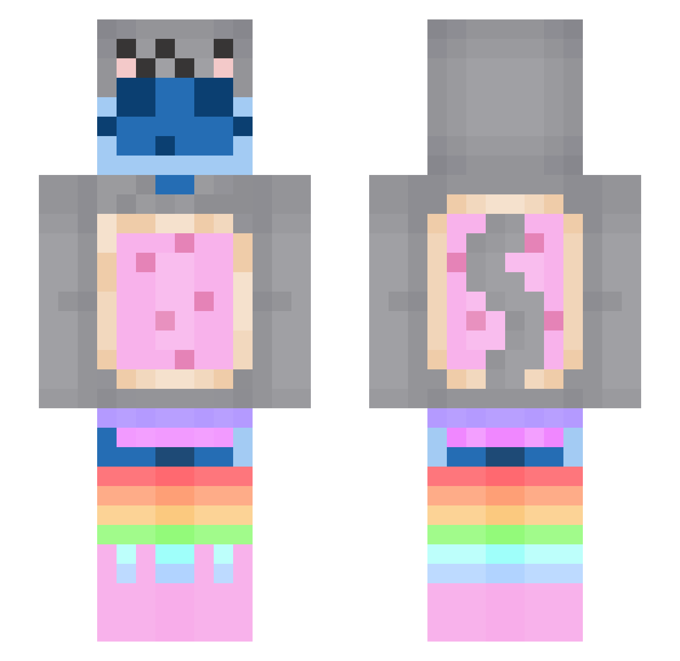 swagcash_money Minecraft skin, front and back view
