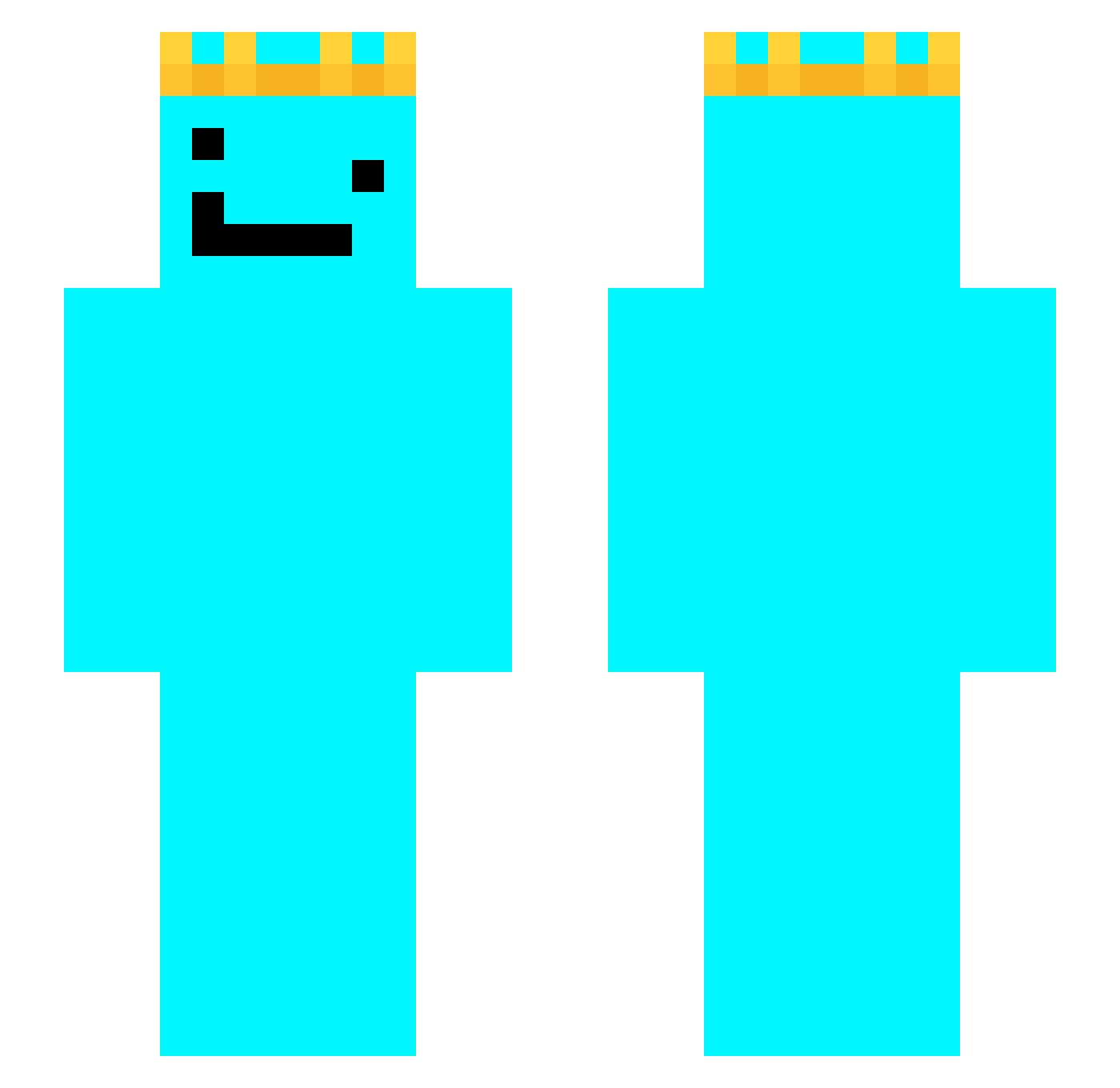 Destroyer_ZX Minecraft skin, front and back view