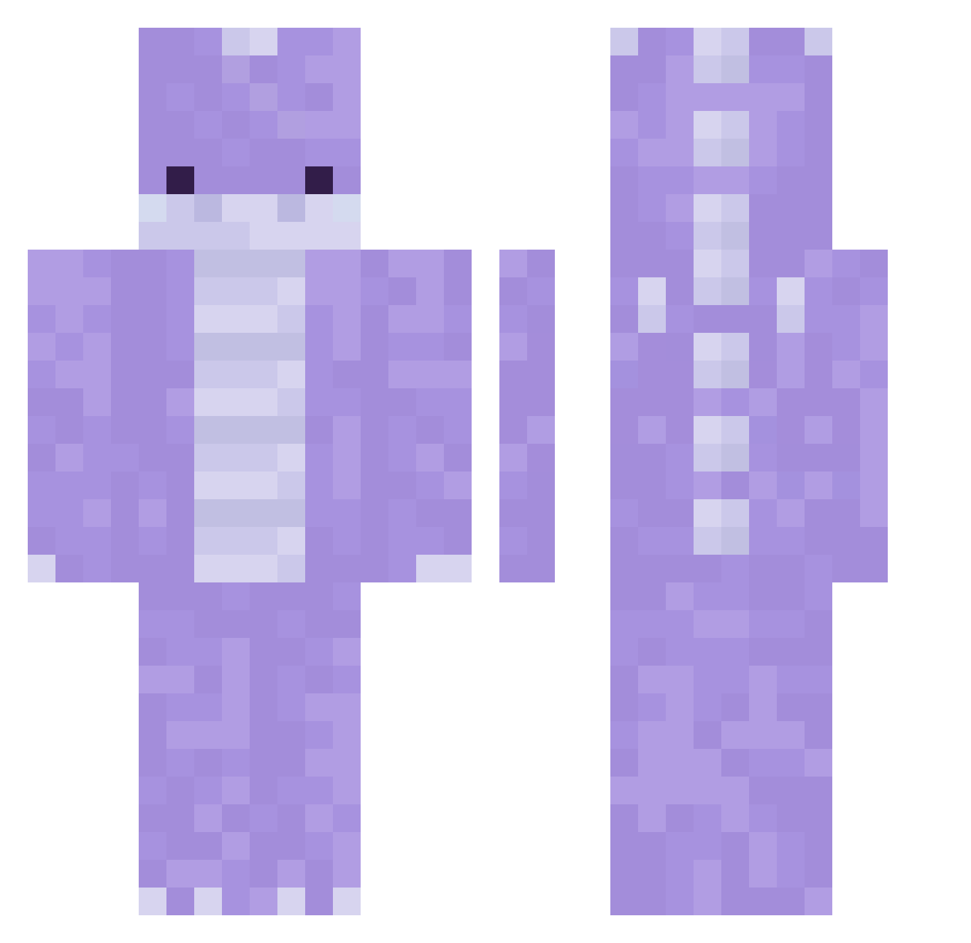 WHDarkDragon Minecraft skin, front and back view