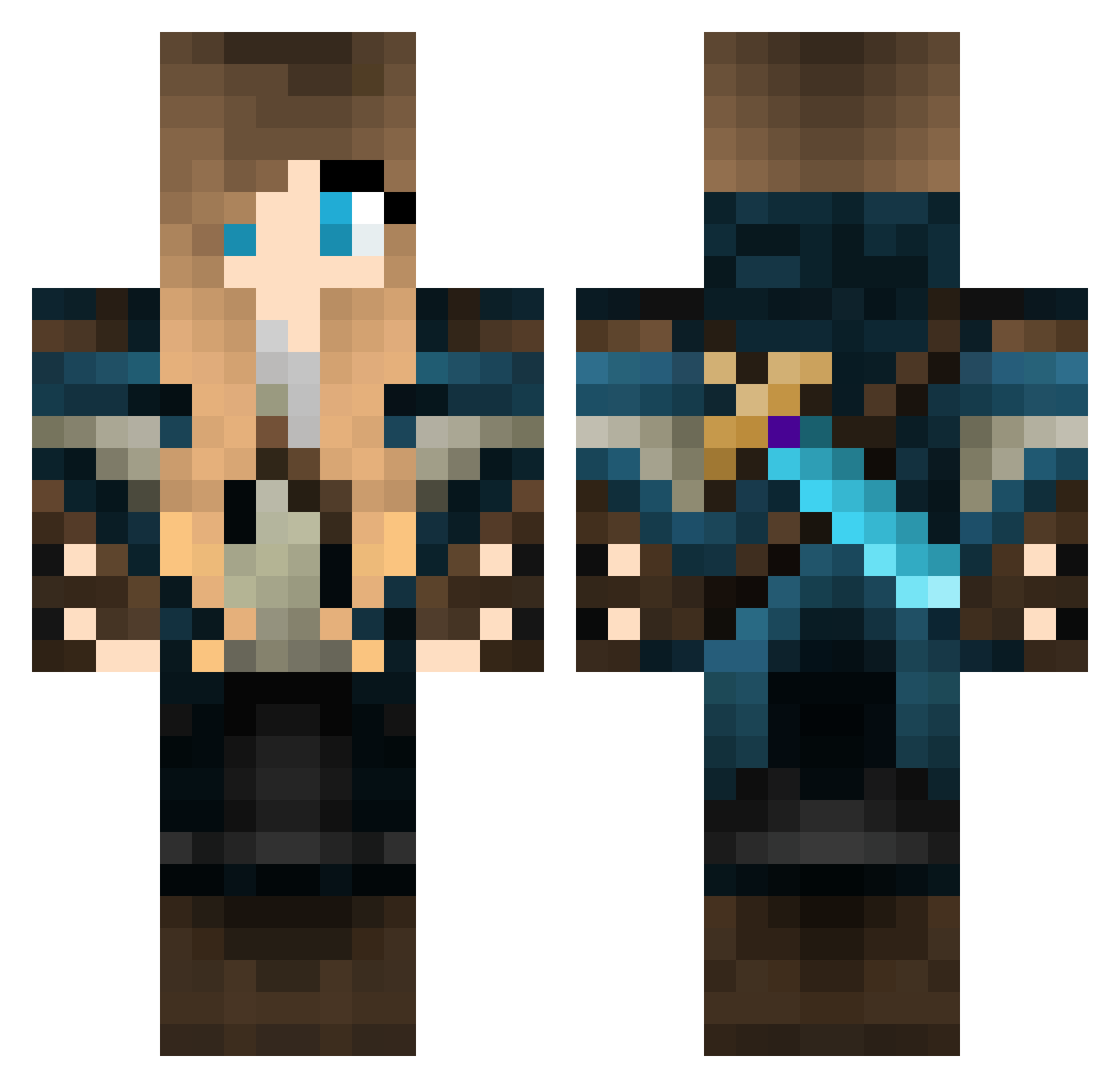 Cherilyn Minecraft skin, front and back view