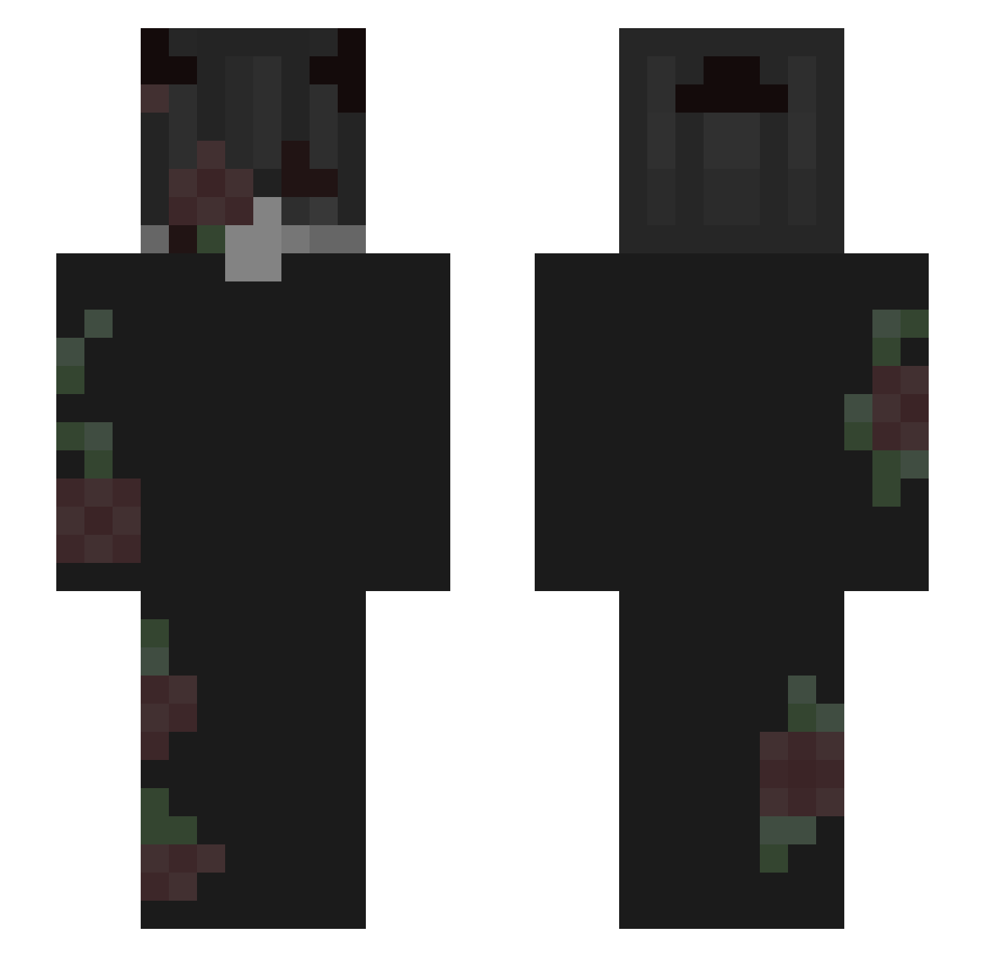 Flufpy_ Minecraft skin, front and back view