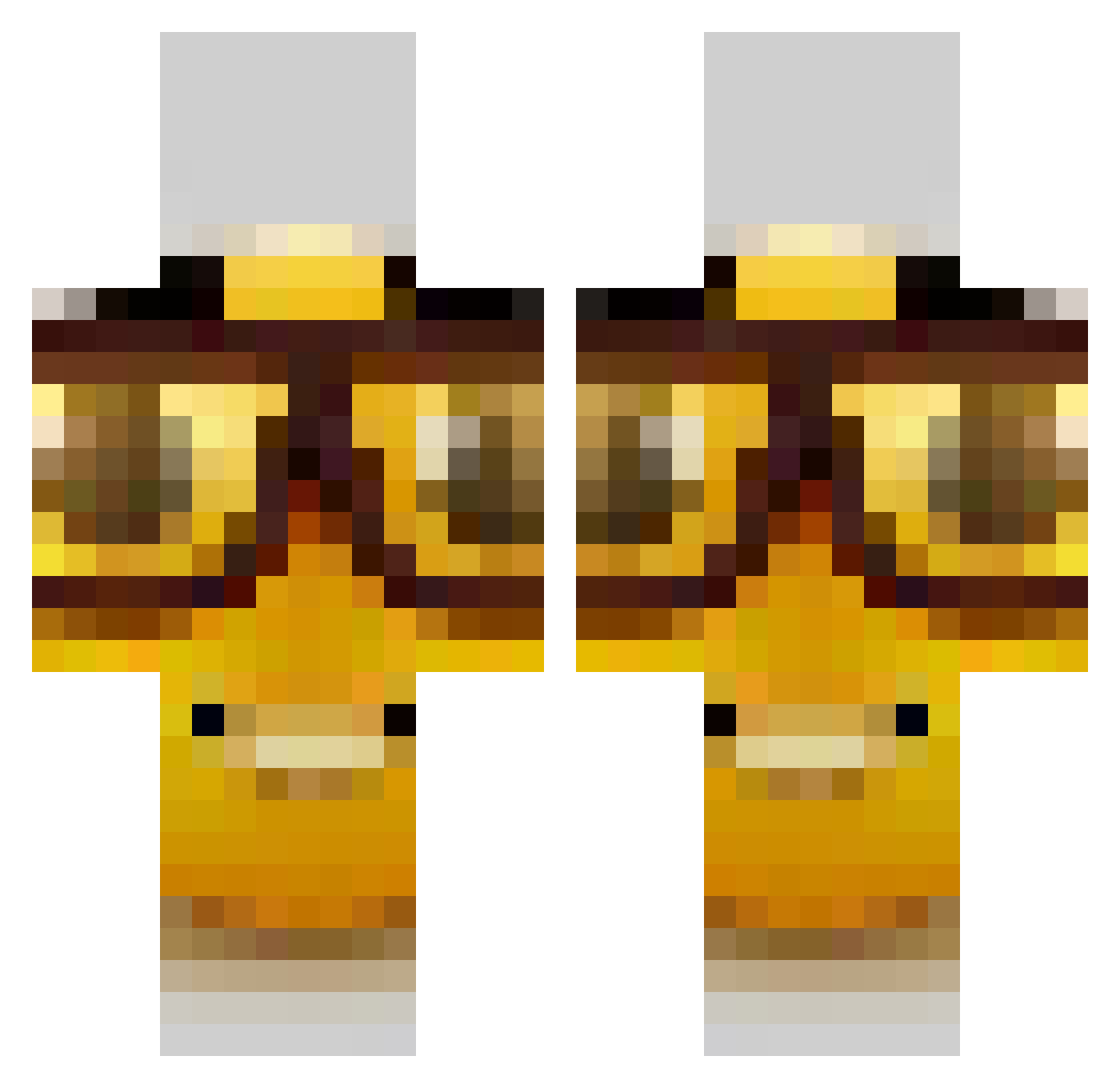 MintyMemesss Minecraft skin, front and back view