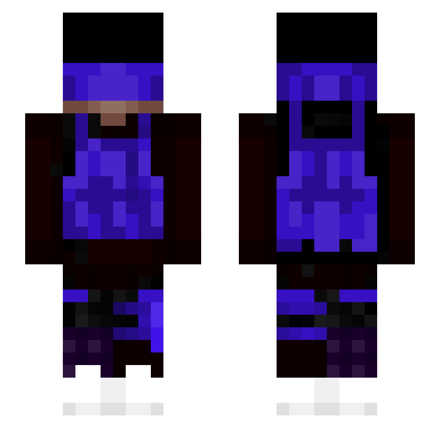 Derpy_Boi Minecraft skin, front and back view