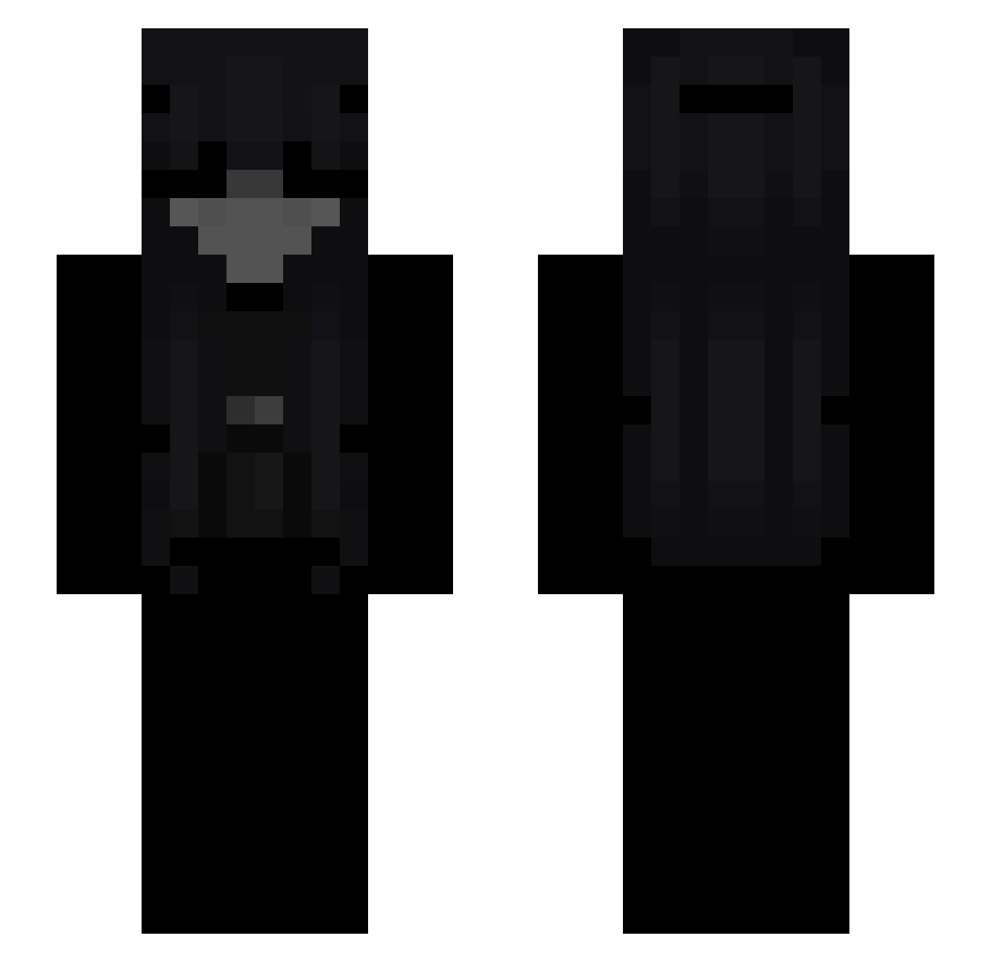 fthq Minecraft skin, front and back view