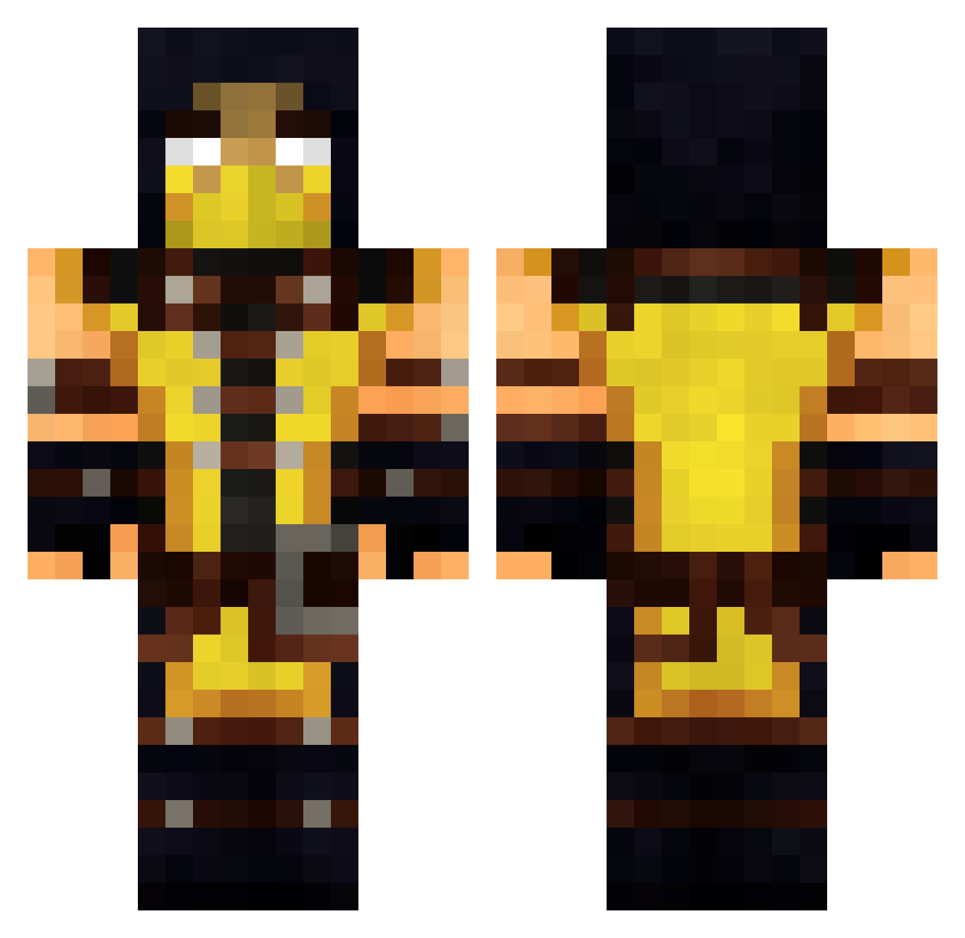 Basshunterz_2 Minecraft skin, front and back view