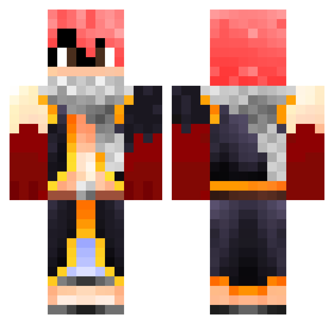 Proud_Average Minecraft skin, front and back view