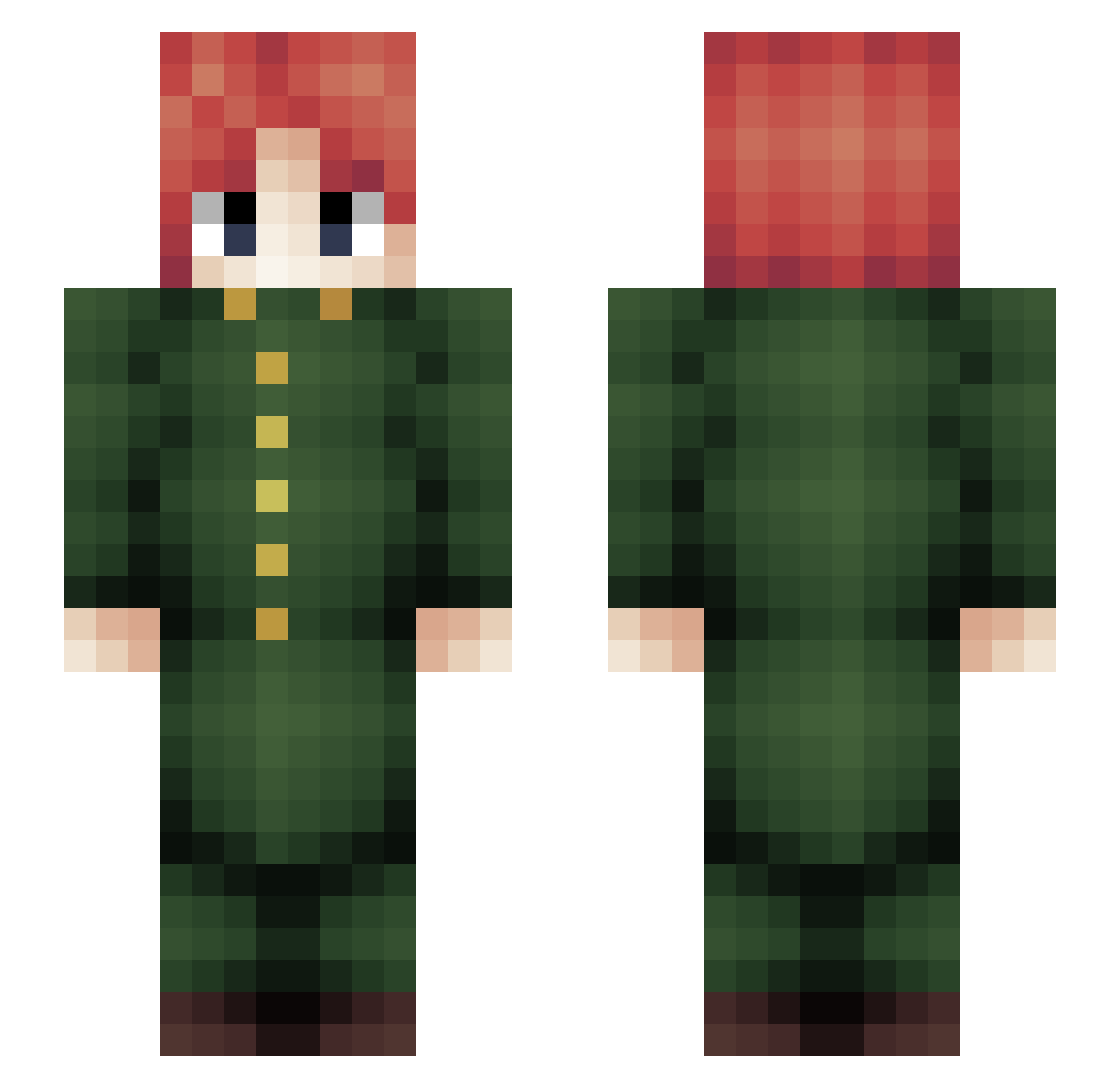 Jv_8c Minecraft skin, front and back view