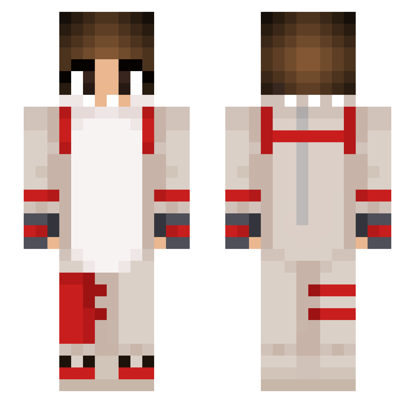 vvsoulz Minecraft skin, front and back view