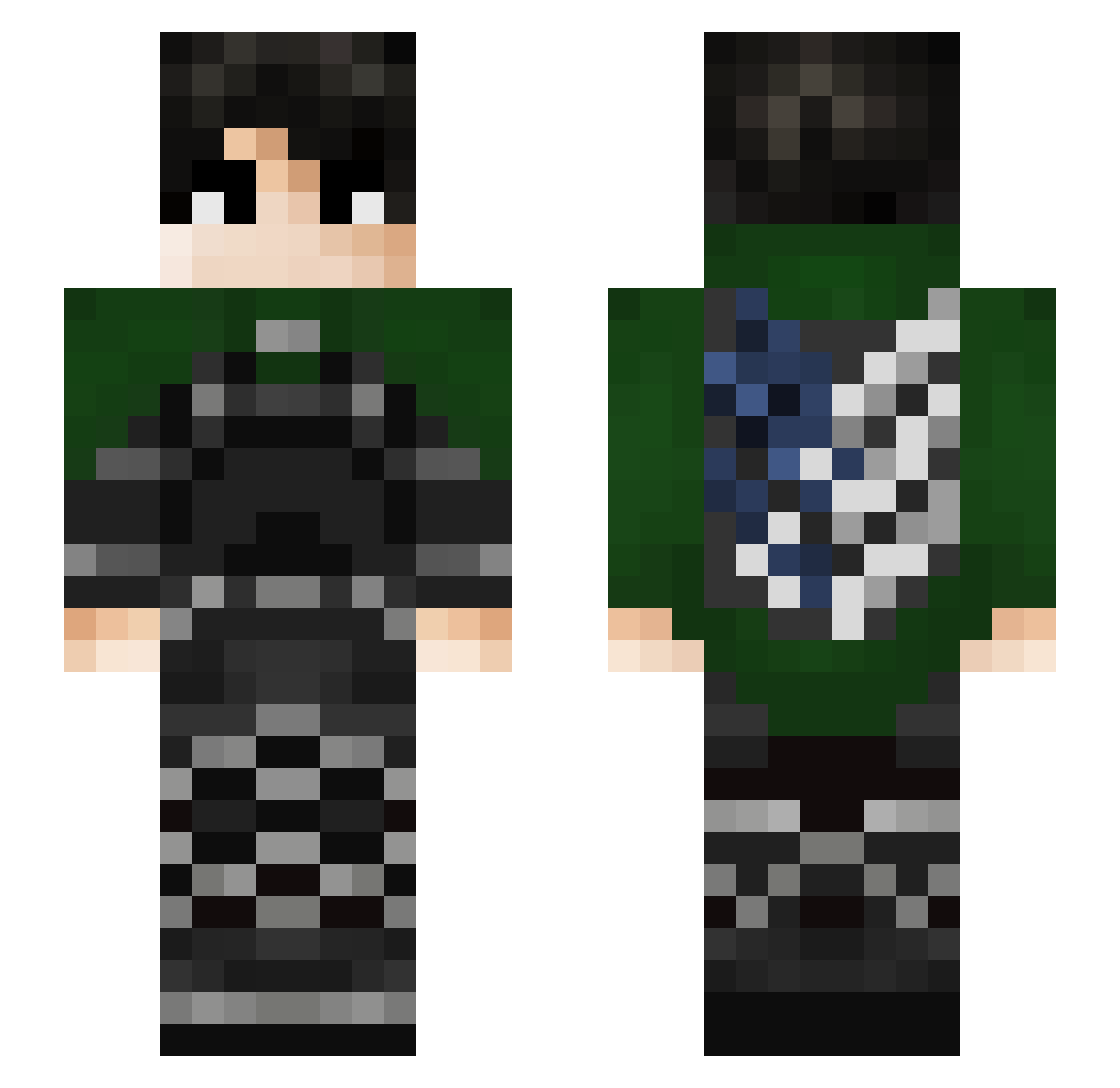 LexUkr Minecraft skin, front and back view