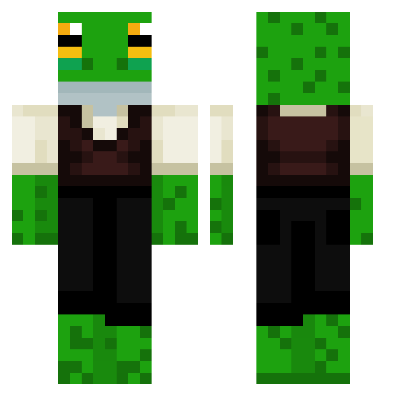 RanitaDindis Minecraft skin, front and back view