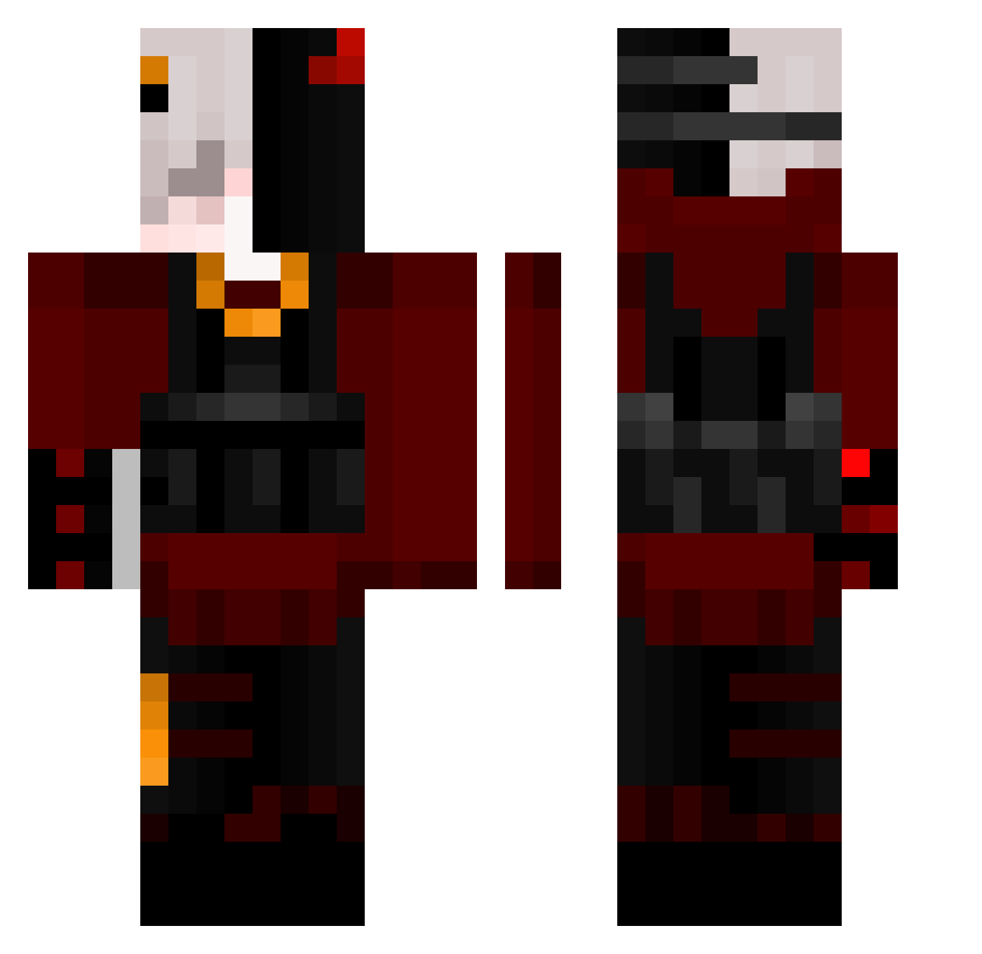 rlaalsgh12310 Minecraft skin, front and back view