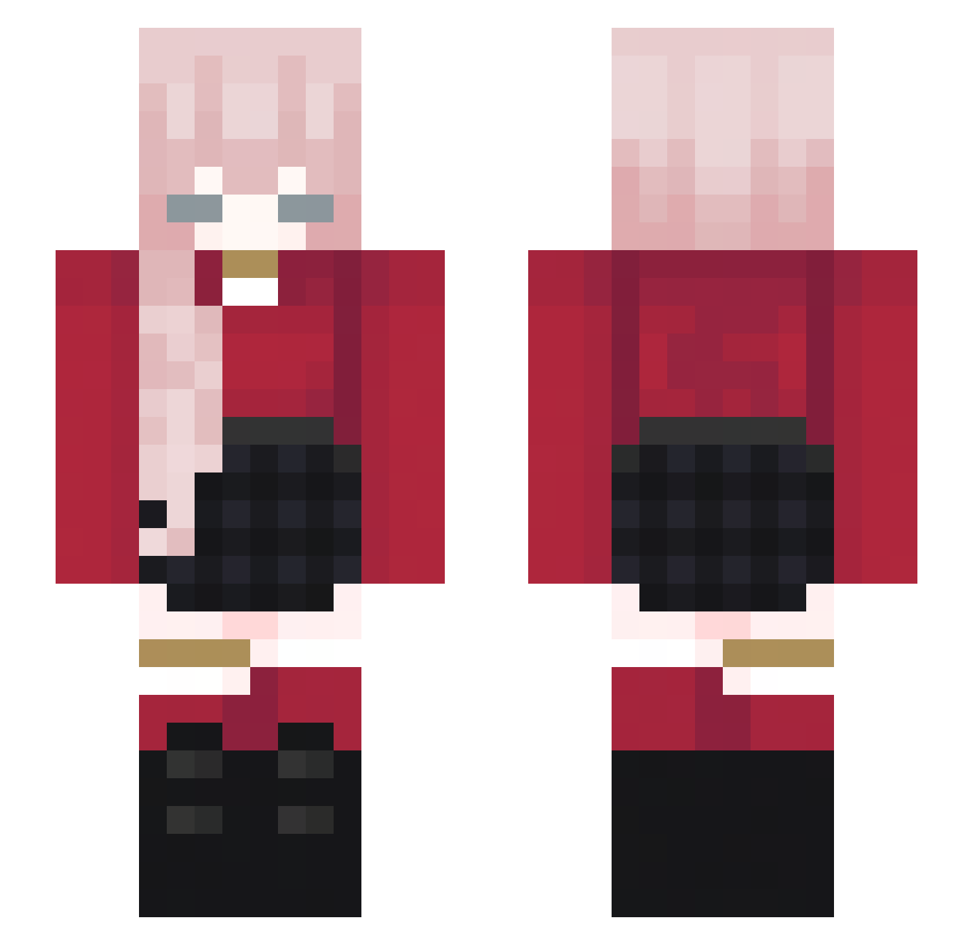 QianXiao0114 Minecraft skin, front and back view