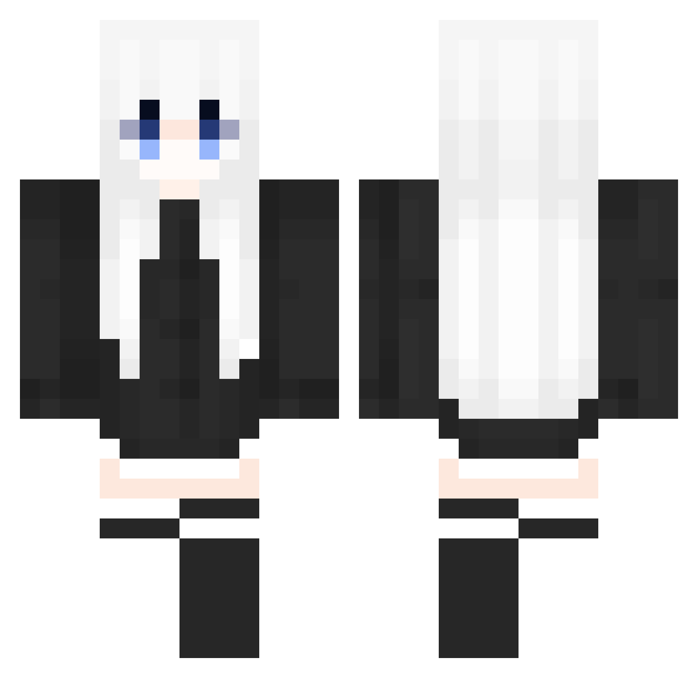 tuyumo Minecraft skin, front and back view