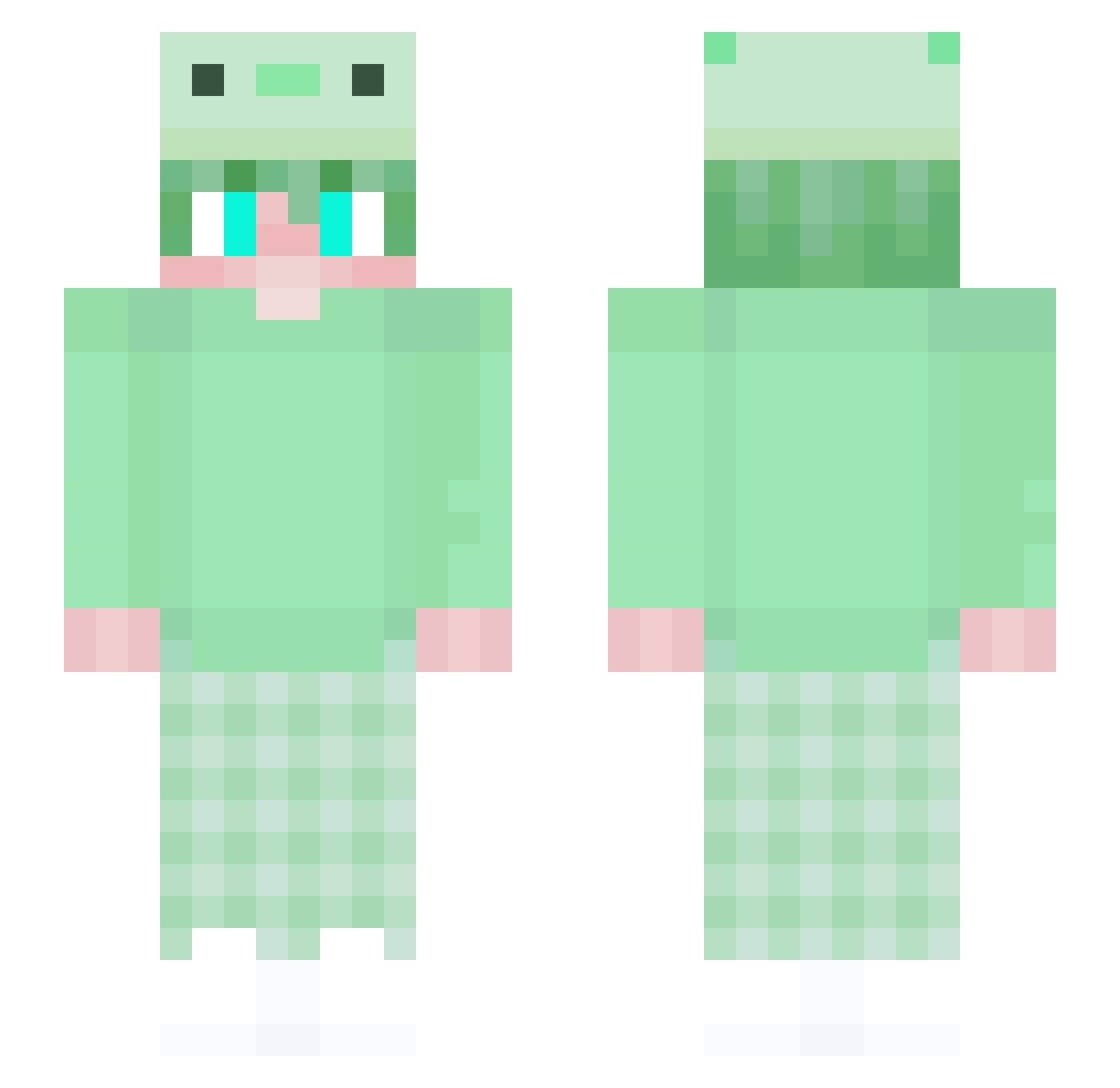 nawicgg Minecraft skin, front and back view