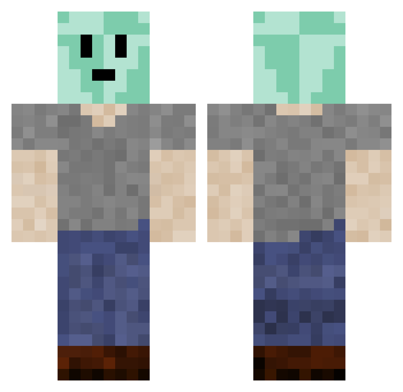 Zaphr_ Minecraft skin, front and back view