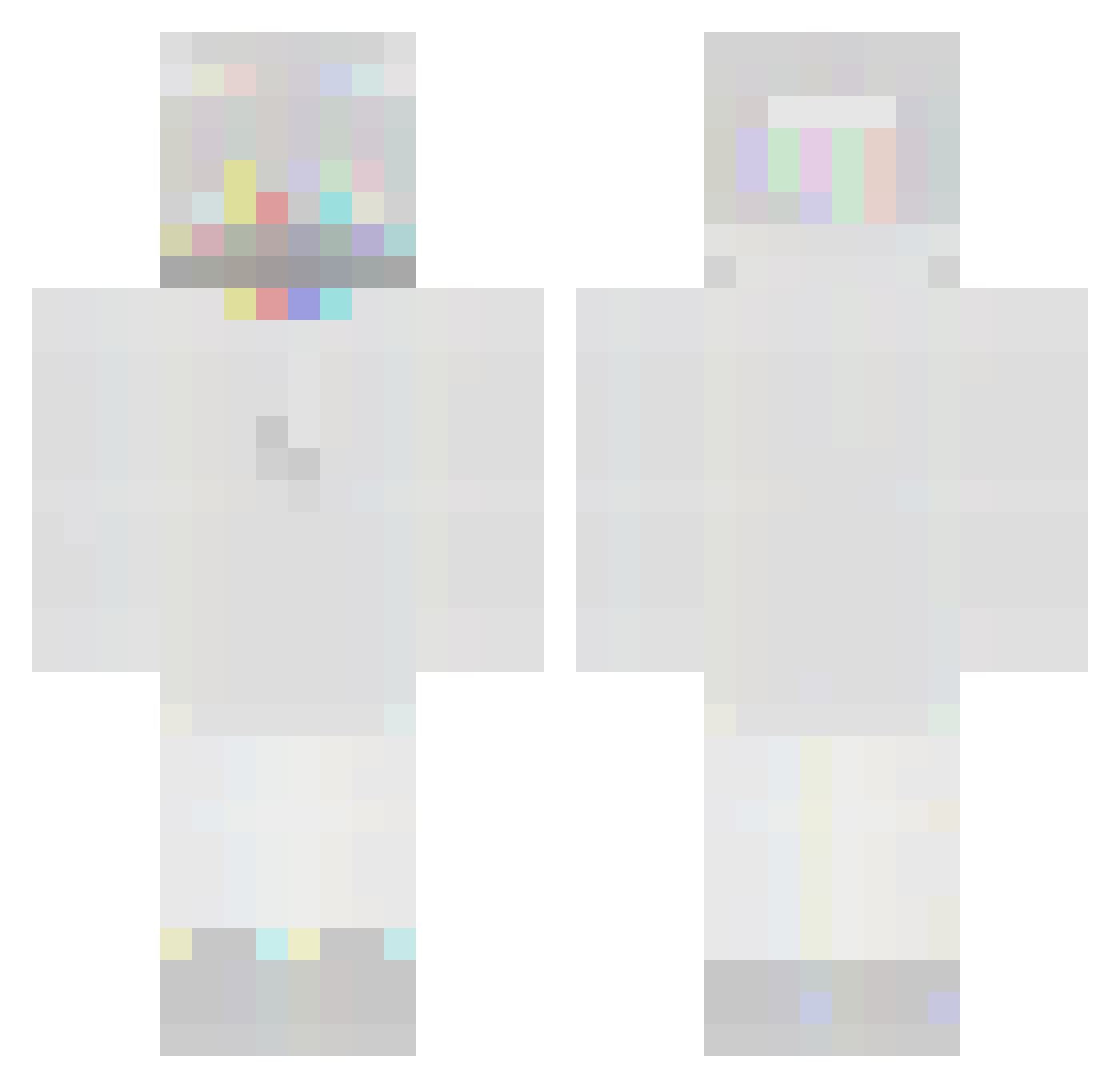 Roychuk Minecraft skin, front and back view