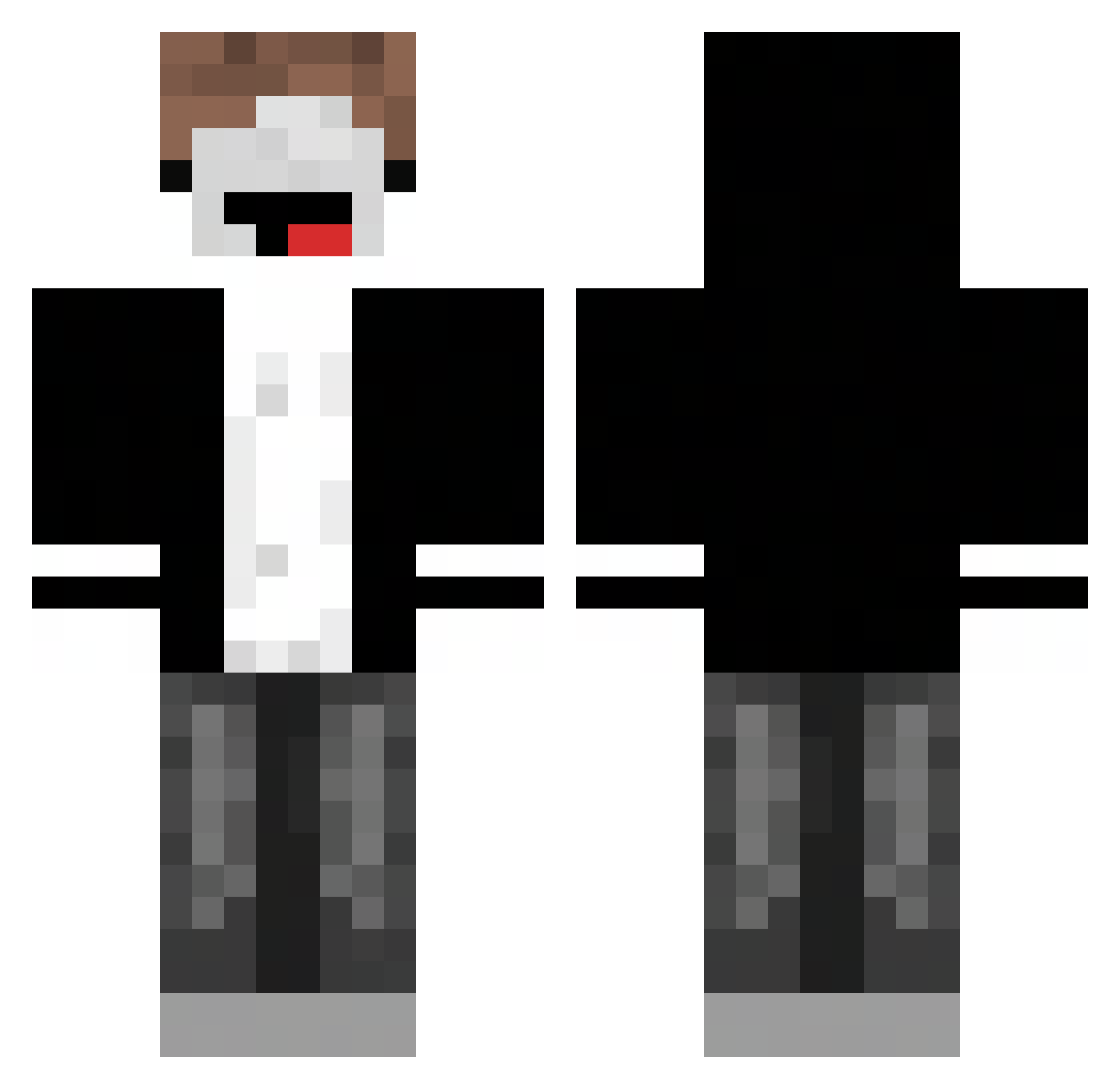 ngnr99 Minecraft skin, front and back view